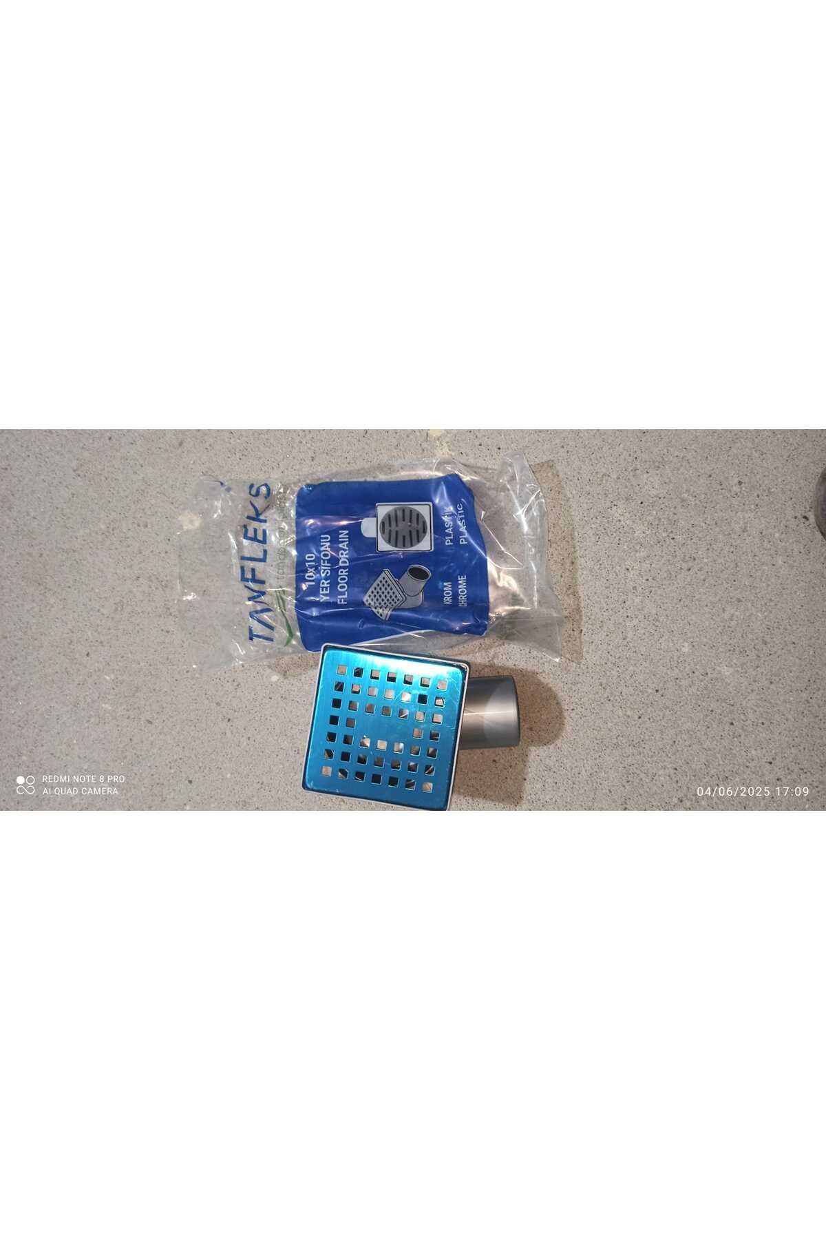 Sukar 10*10 Q32 Çıkışlı Plastik Çerçeve H=6,5 Cm Yer Süzgeç Kare Desenli