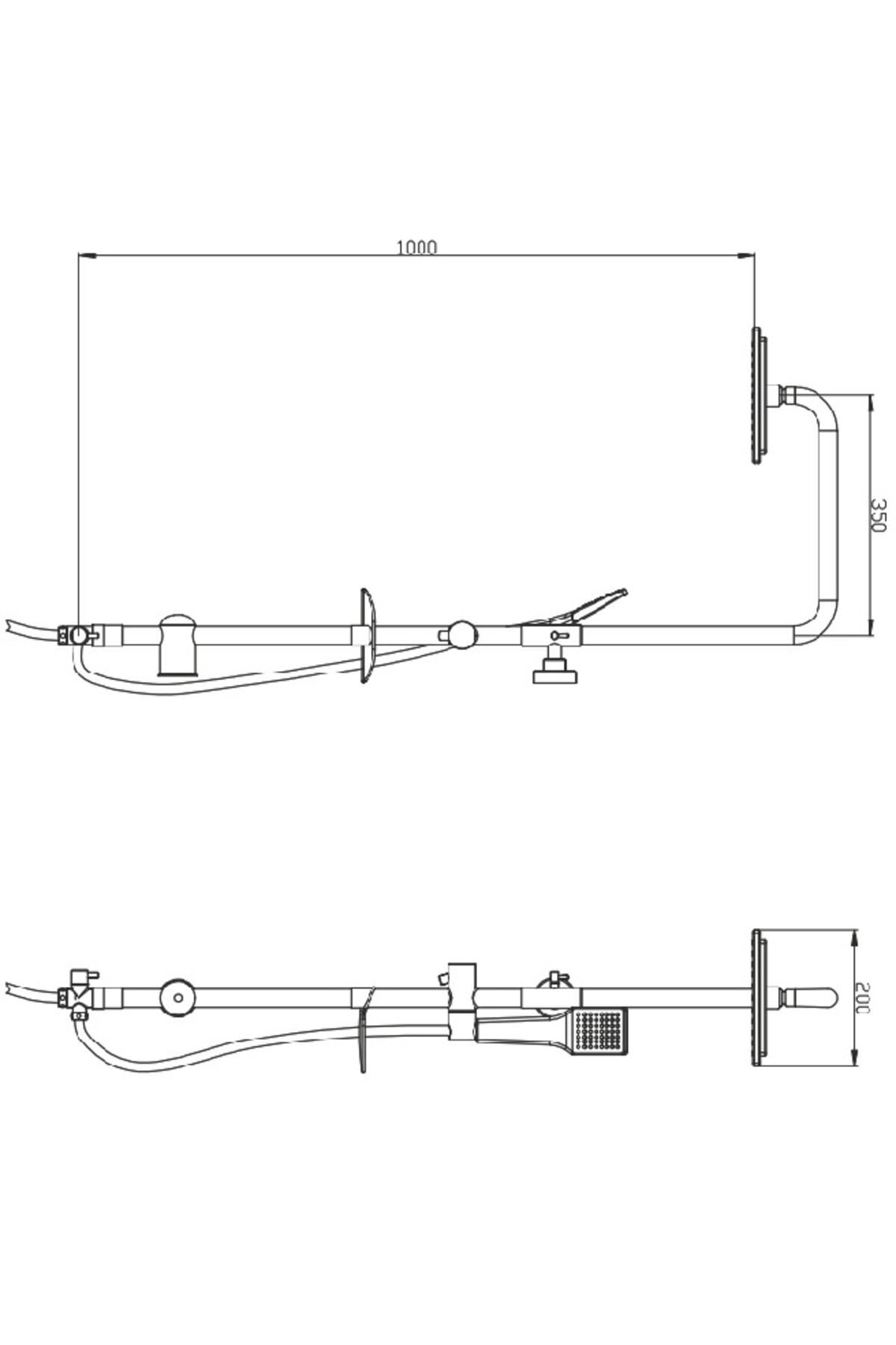 Fleko Ds02 Banyo Krom Inox Dus Setı