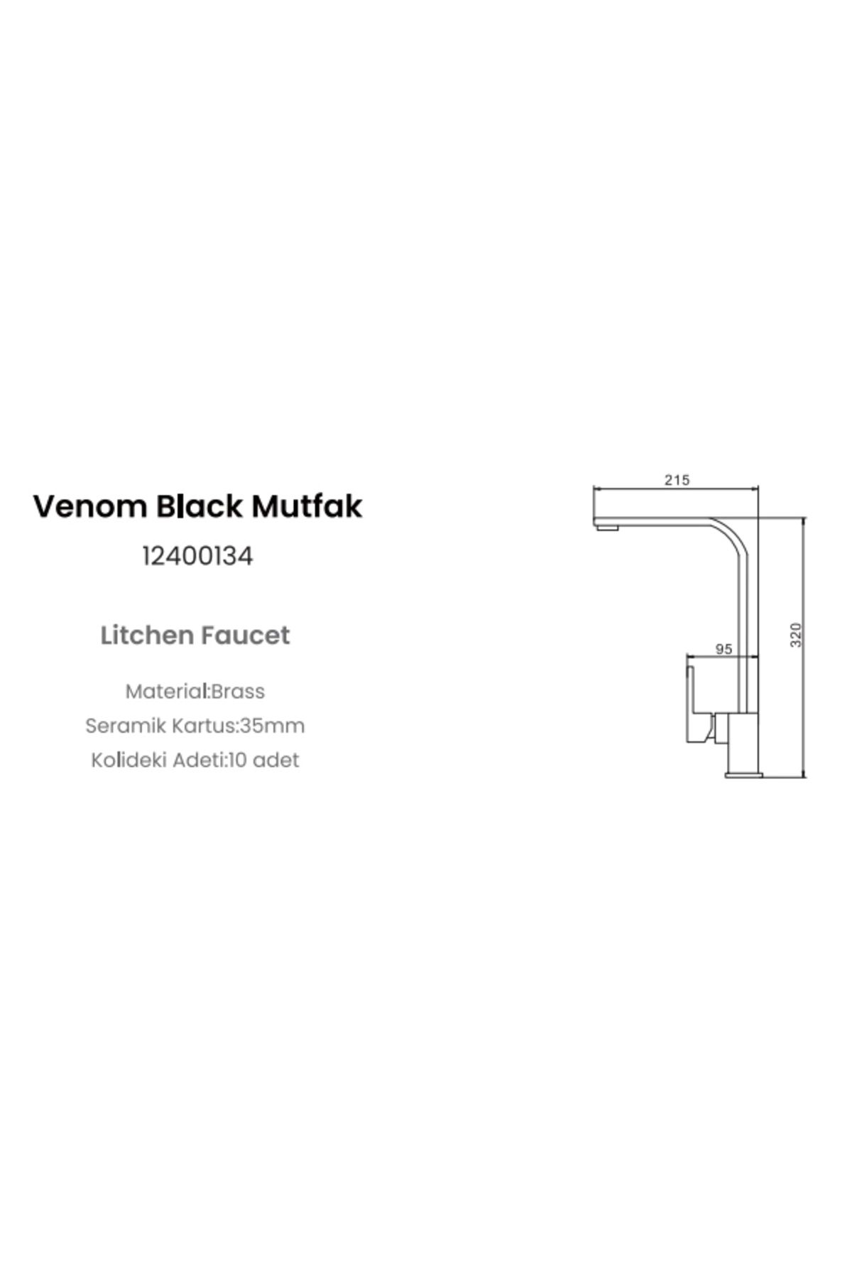 VENOM ANTRASİT MUTFAK BATARYASI