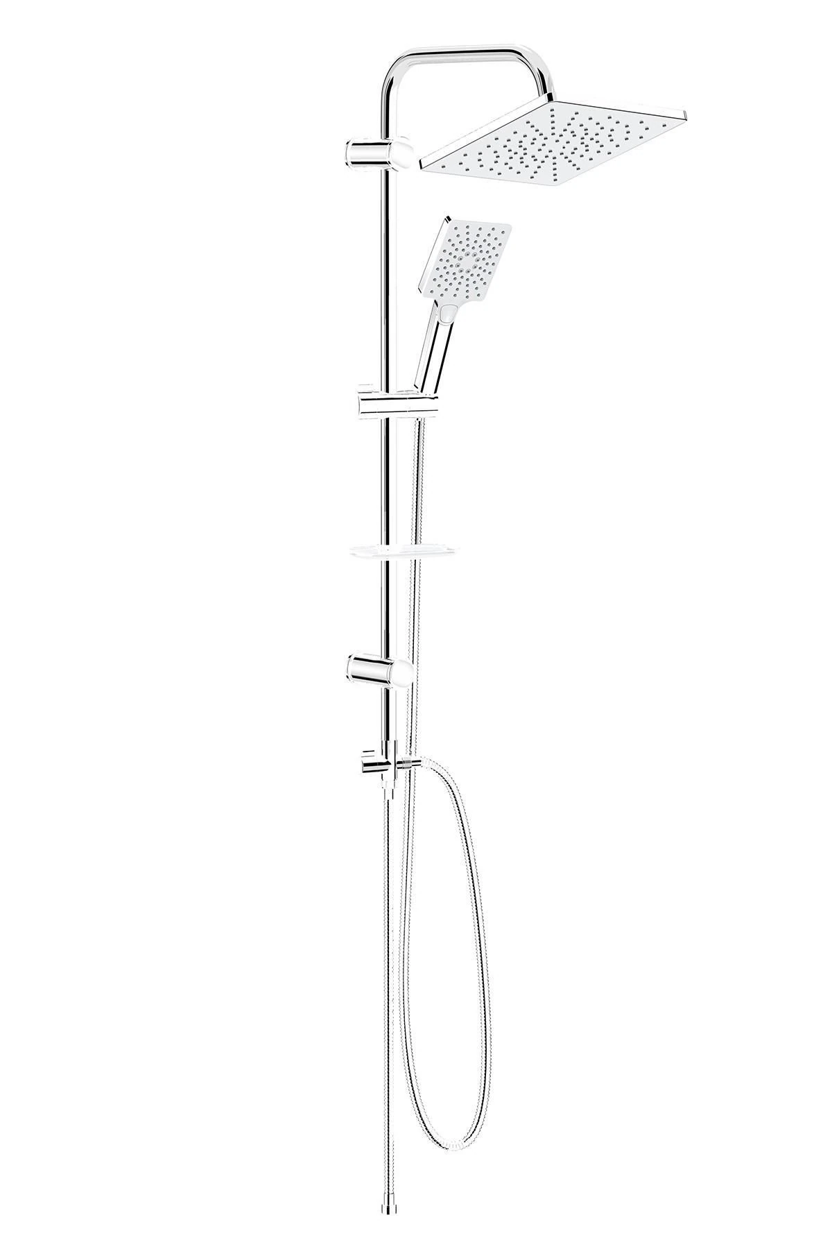 Maxima Chrome Krom Yağmurlama Duş Seti Takımı Vs-5880