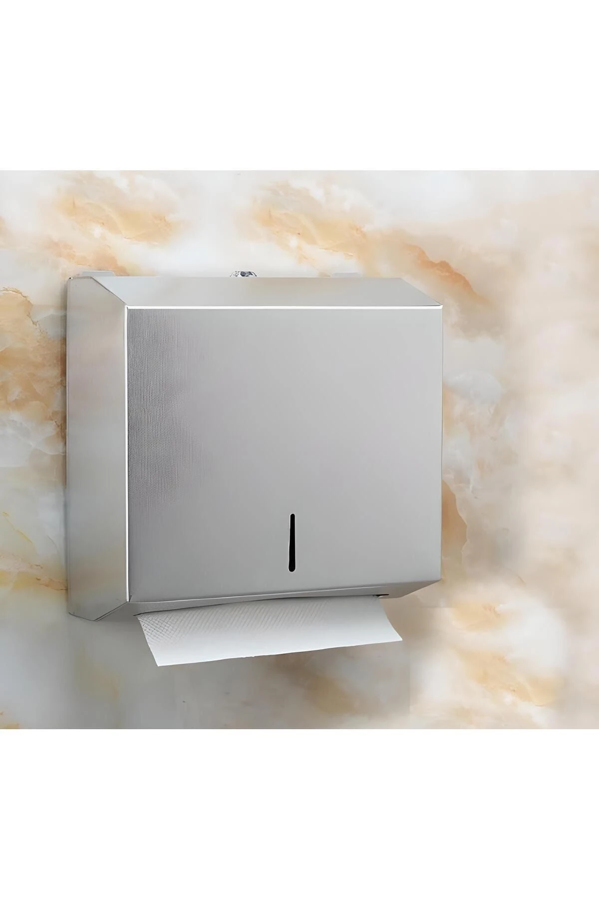 Z Katlama Kağıt Havluluk 400'lü Wc Kağıt Dispanseri Krom Z Katlama 400 Peçetelik Duvara Monte