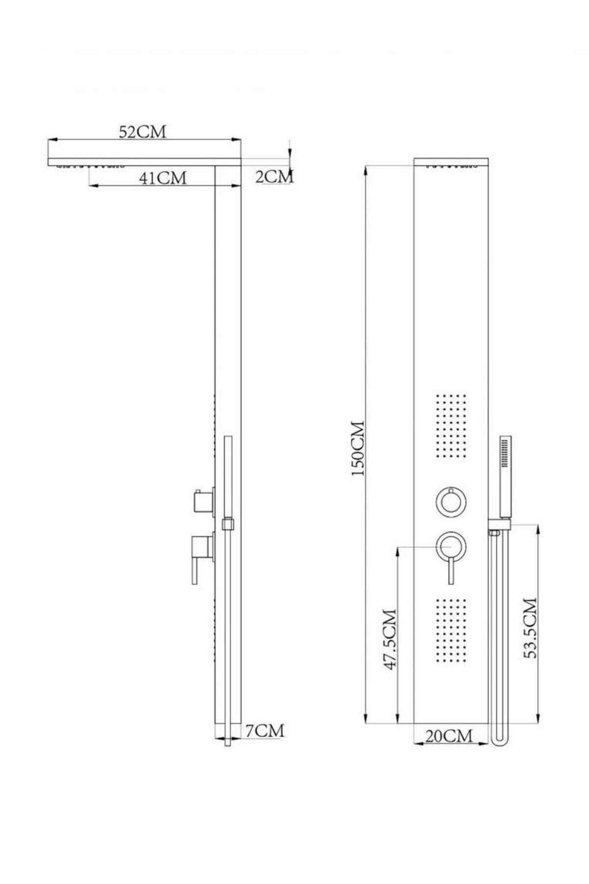 Dus Panellerı Idea Gagalı Dus Panelı - Altın 440498g