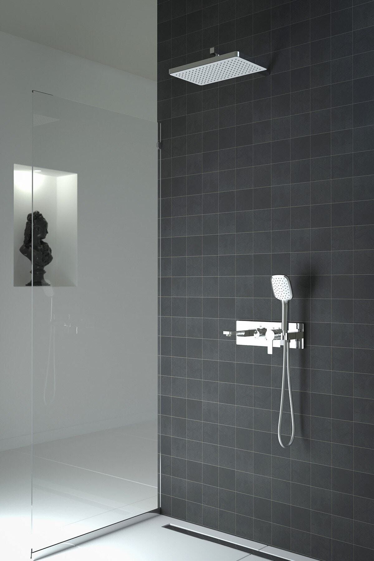 Enjoy Yatay Ankastre Üç Yönlü Banyo Batarya Seti-krom