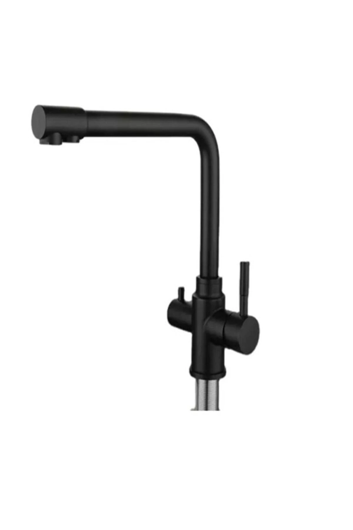 Su Arıtma Girişli Siyah Evye Bataryası K12012a