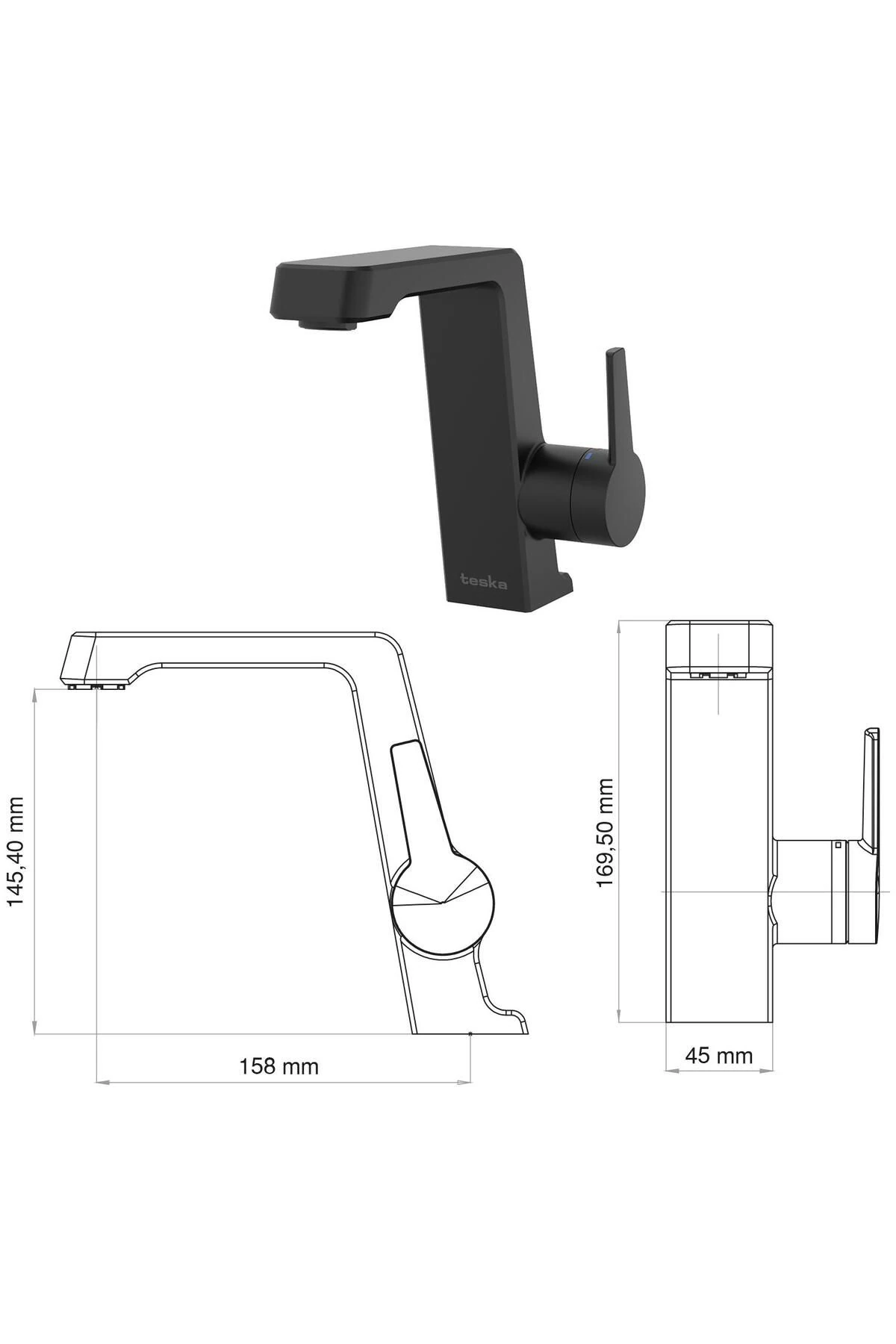 Thetis Lavabo Bataryası-krom