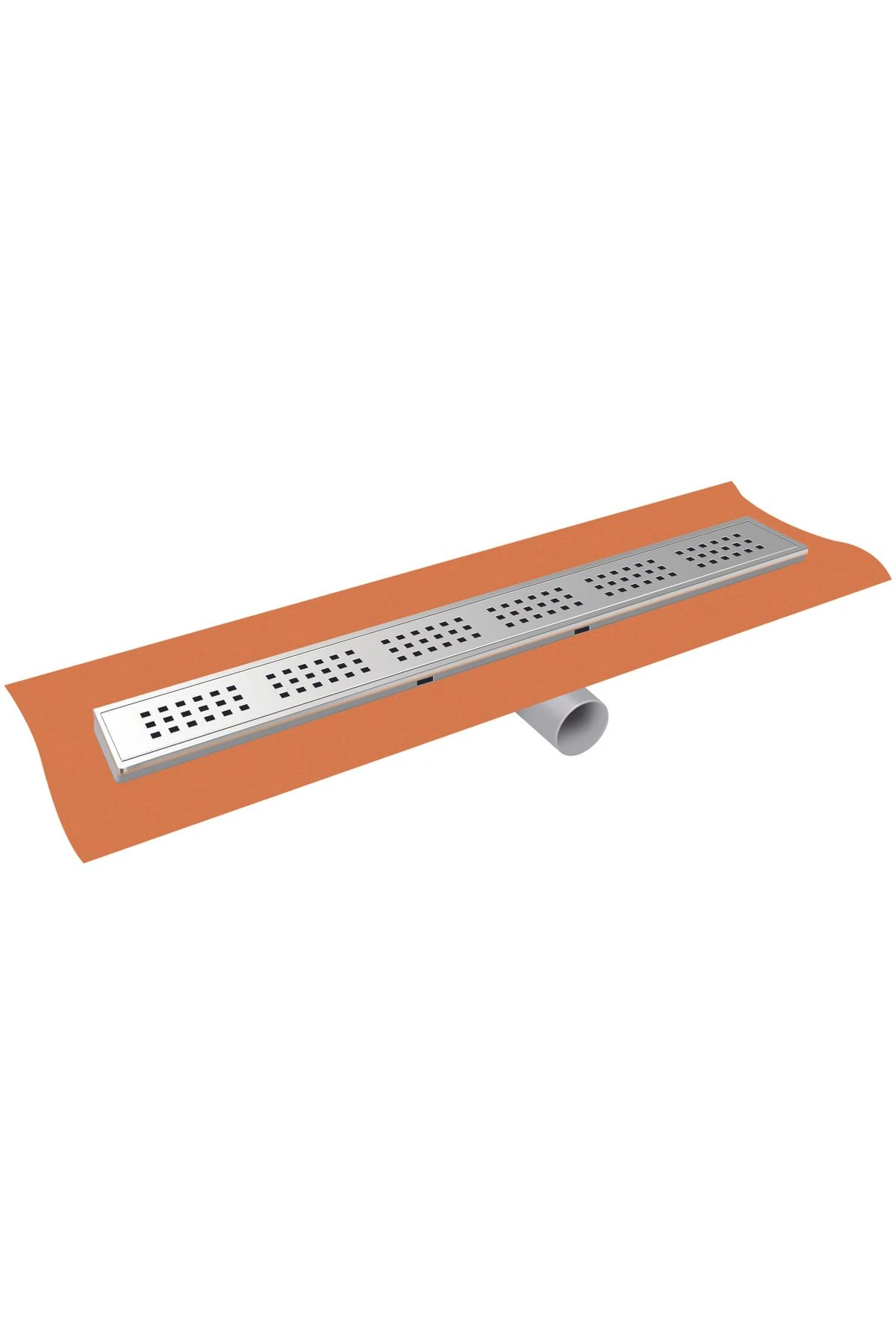 Draingate® Seramik Seviyeli Plastik Gövdeli Çerçeveli Izgara Izolasyonlu Etekli Yanø50mm 60 Cm