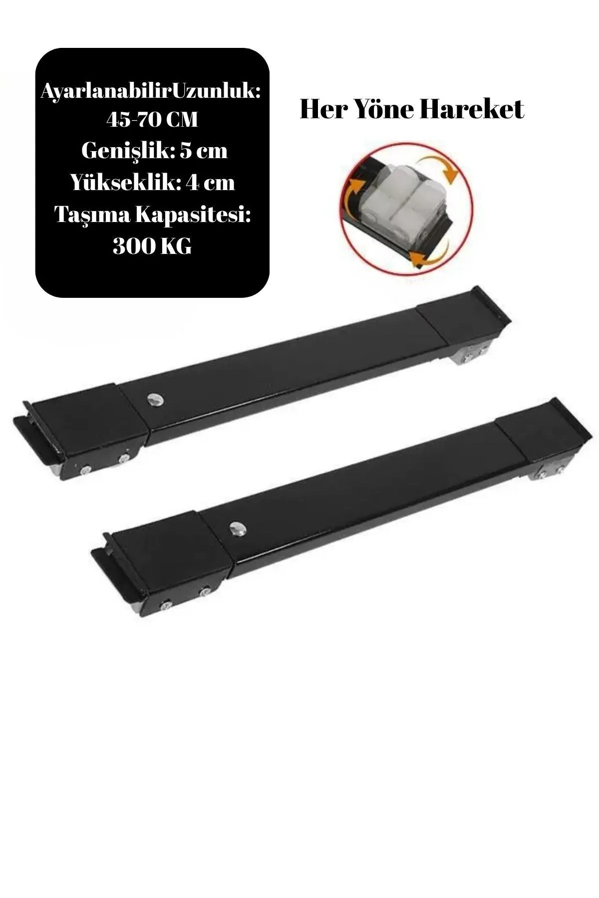 Teleskopik Tekerlekli Beyaz Eşya Altlığı | Ayarlanabilir Makine Taşıyıcı Stand