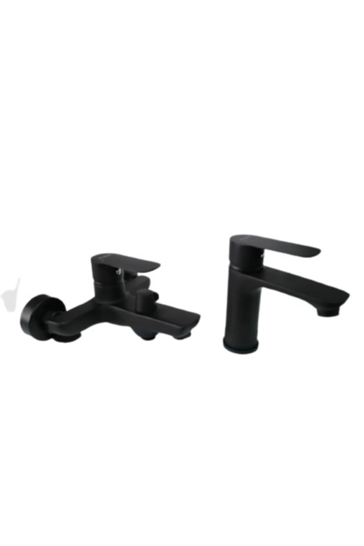 Fleko Siyah Mix Lavabo& Banyo Batarya 2li Set