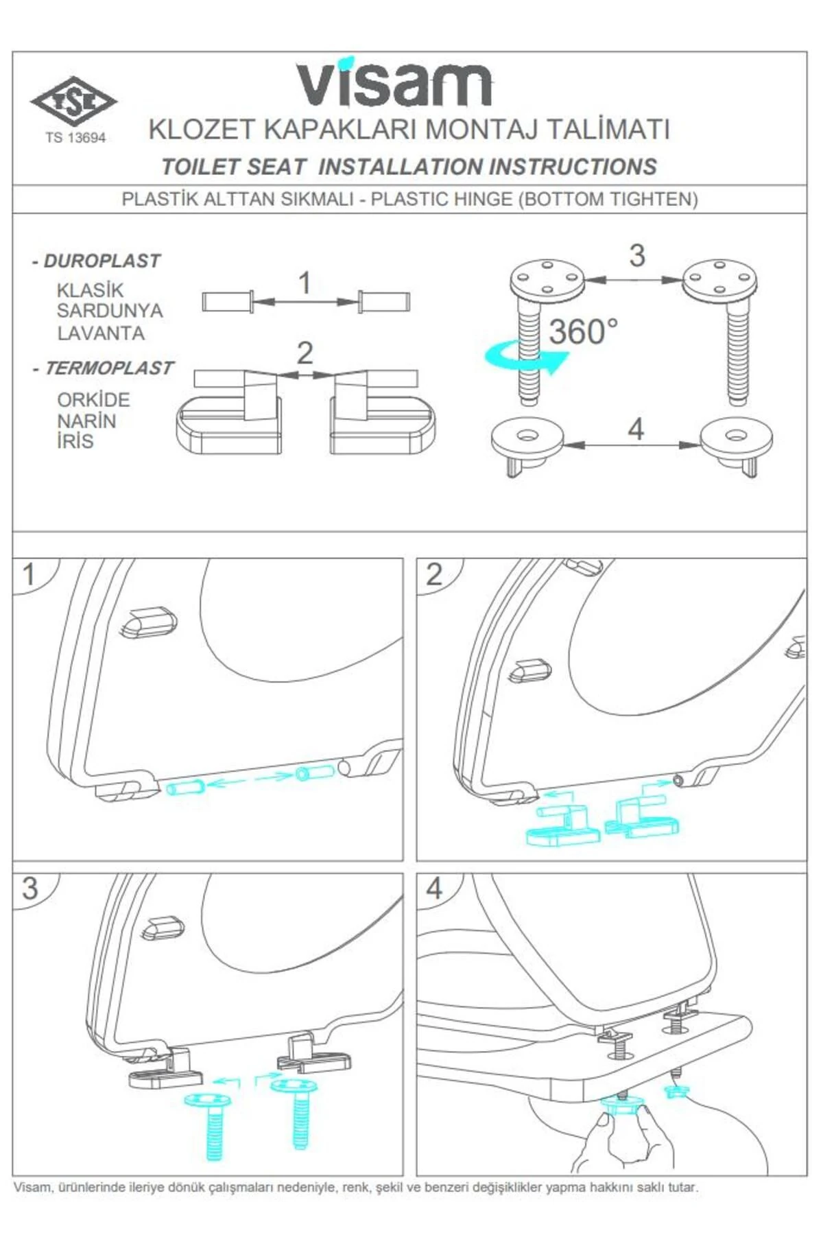 Iris Klozet Kapağı Alttan Sıkmalı 525-001