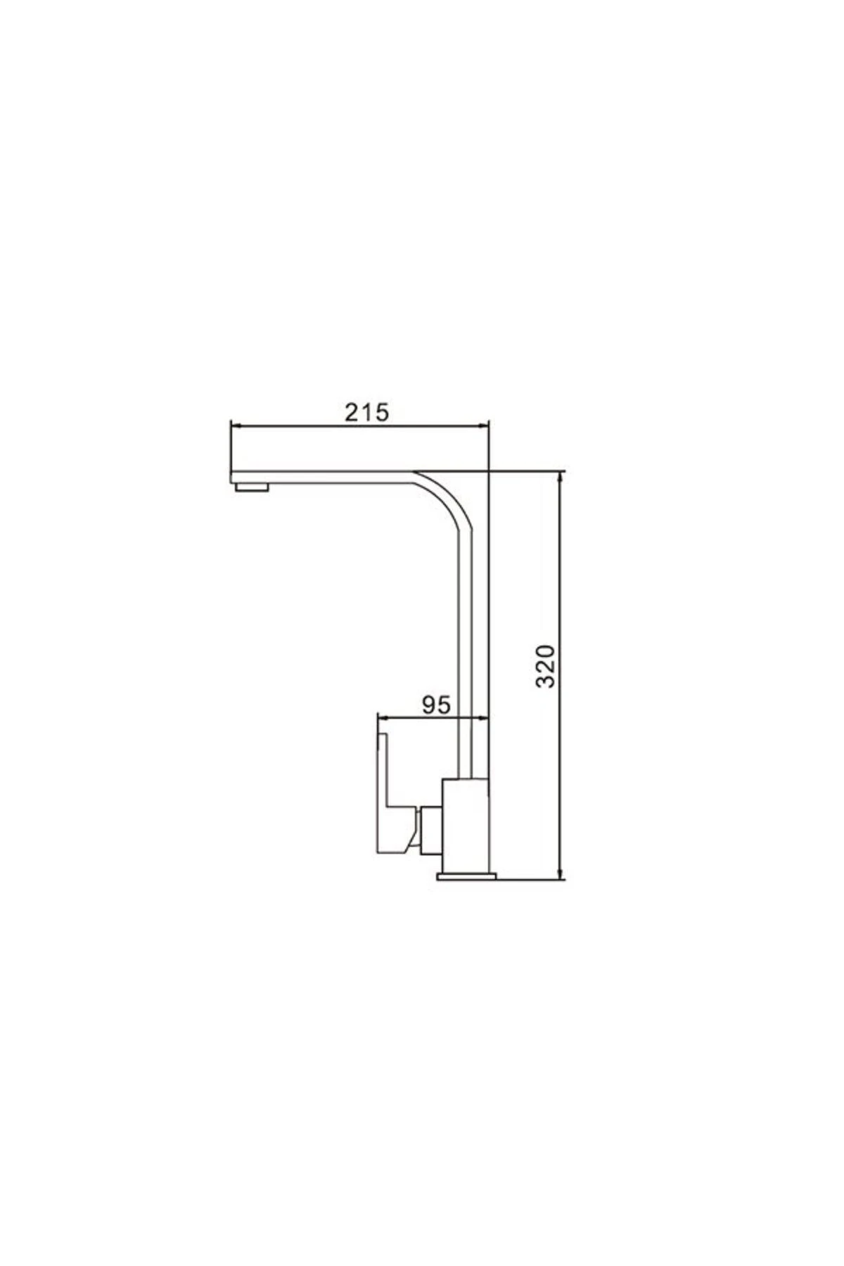 Mutfak Bataryası Siyah Sus304 Paslanmaz Çelik Mutfak Eviye Bataryası 360 Derece Dönebilen Boru