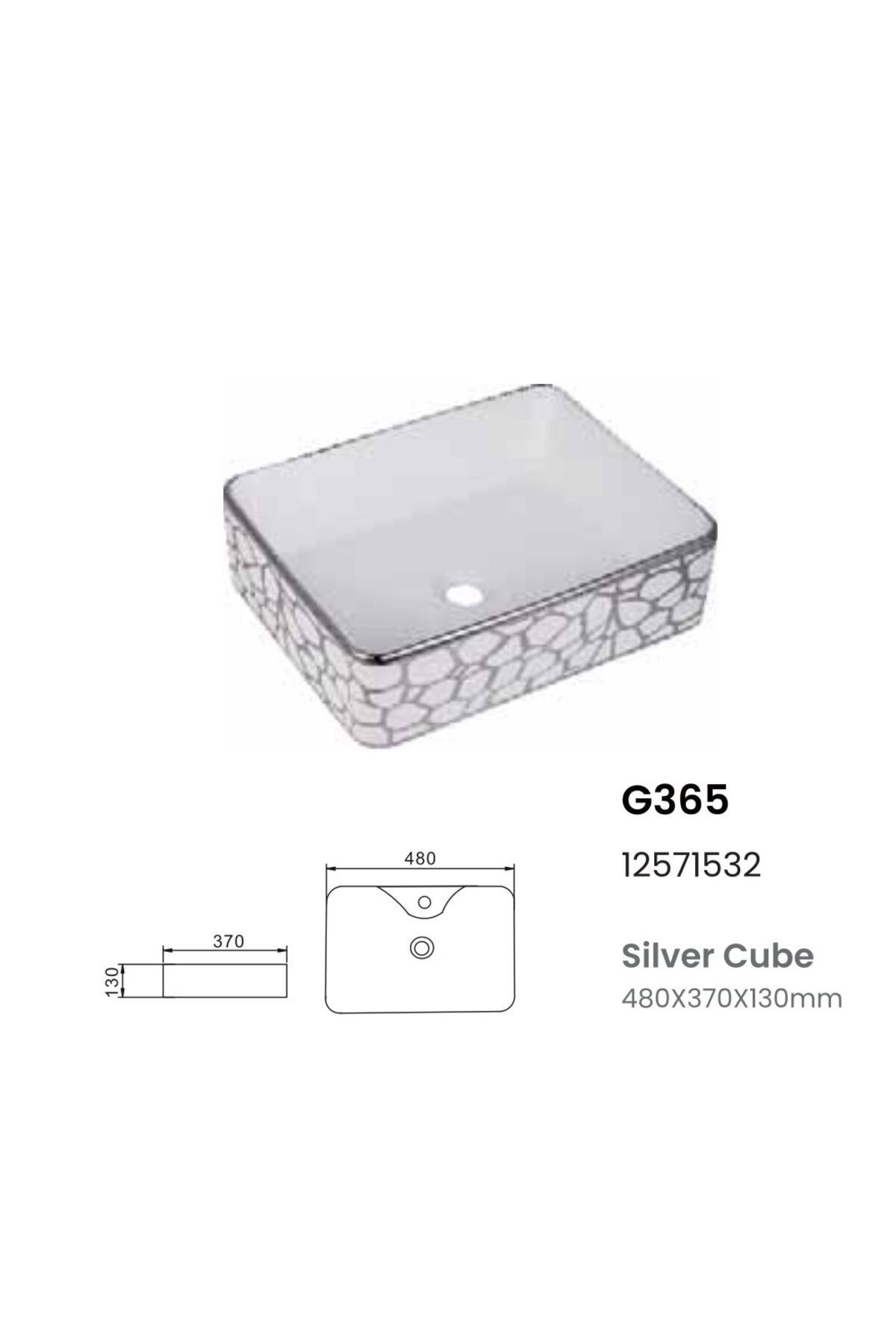 silver cube