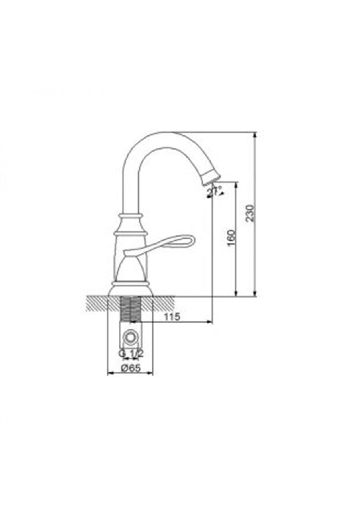 - Golden 3 Delikli Lavabo Bataryası - 951561 311104