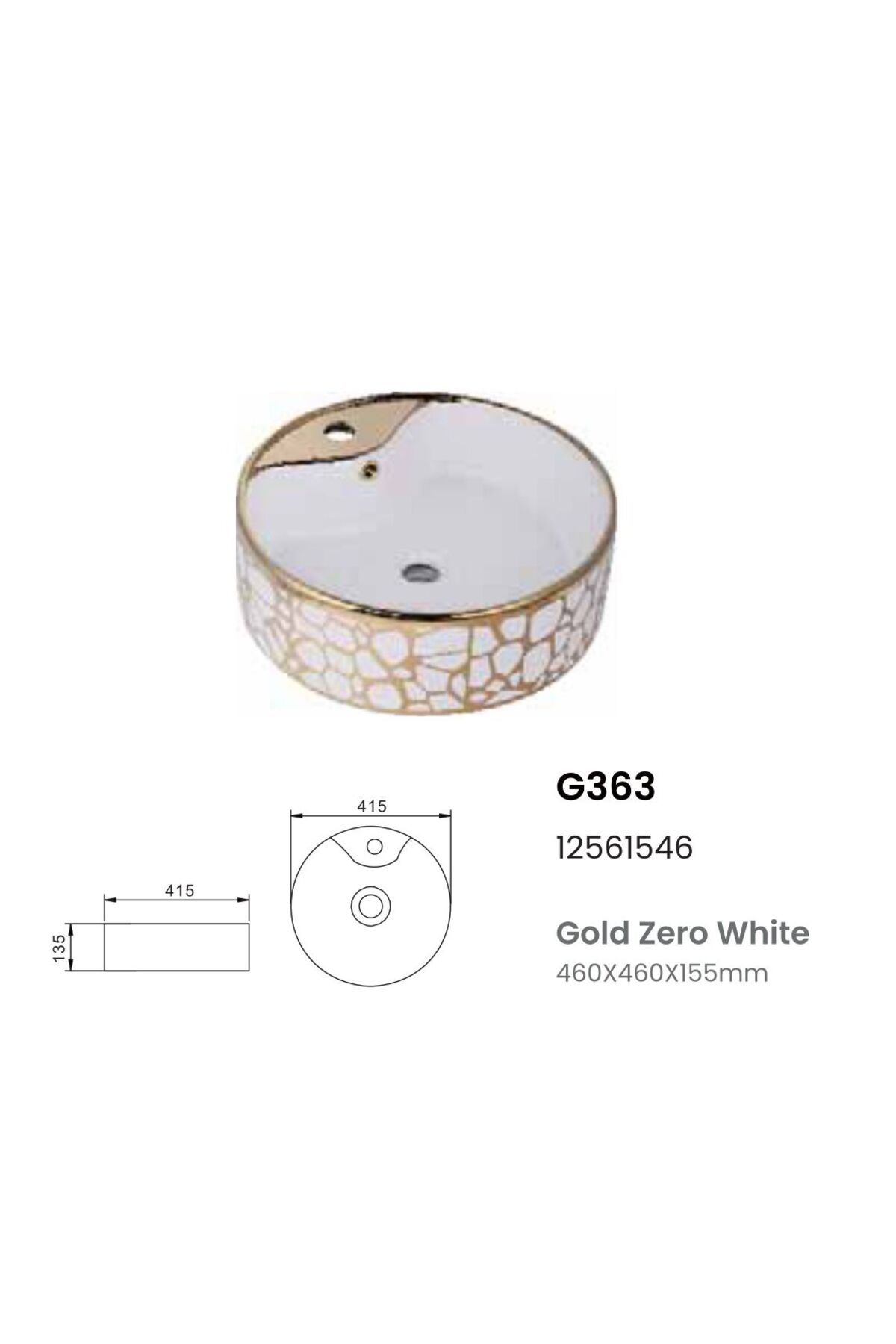 gold zero white