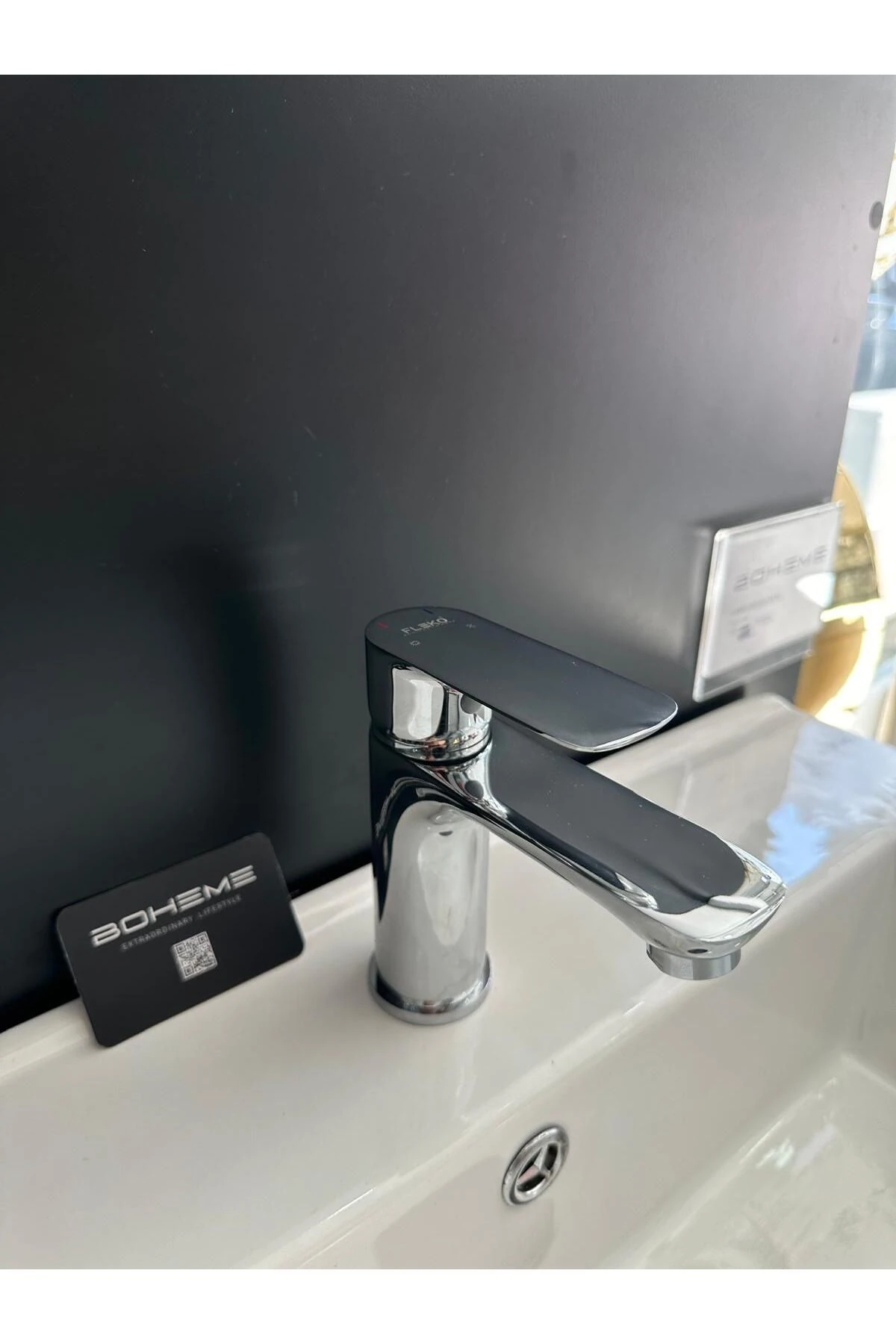 Fleko Lavabo Bataryası Krom Renk Pirinç Döküm