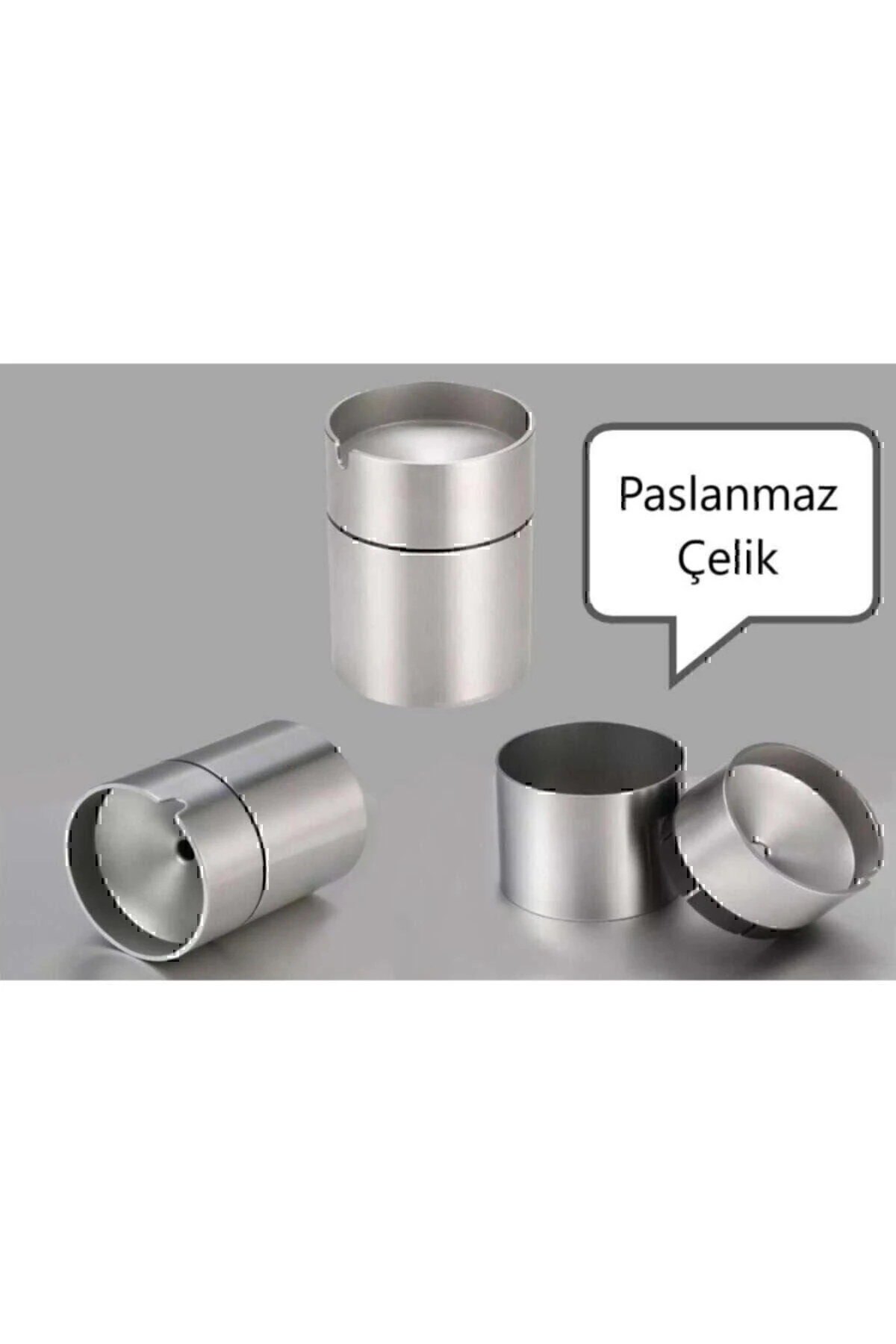 Saral Brothers Dekoratif Paslanmaz Çelik Küllük 9cm