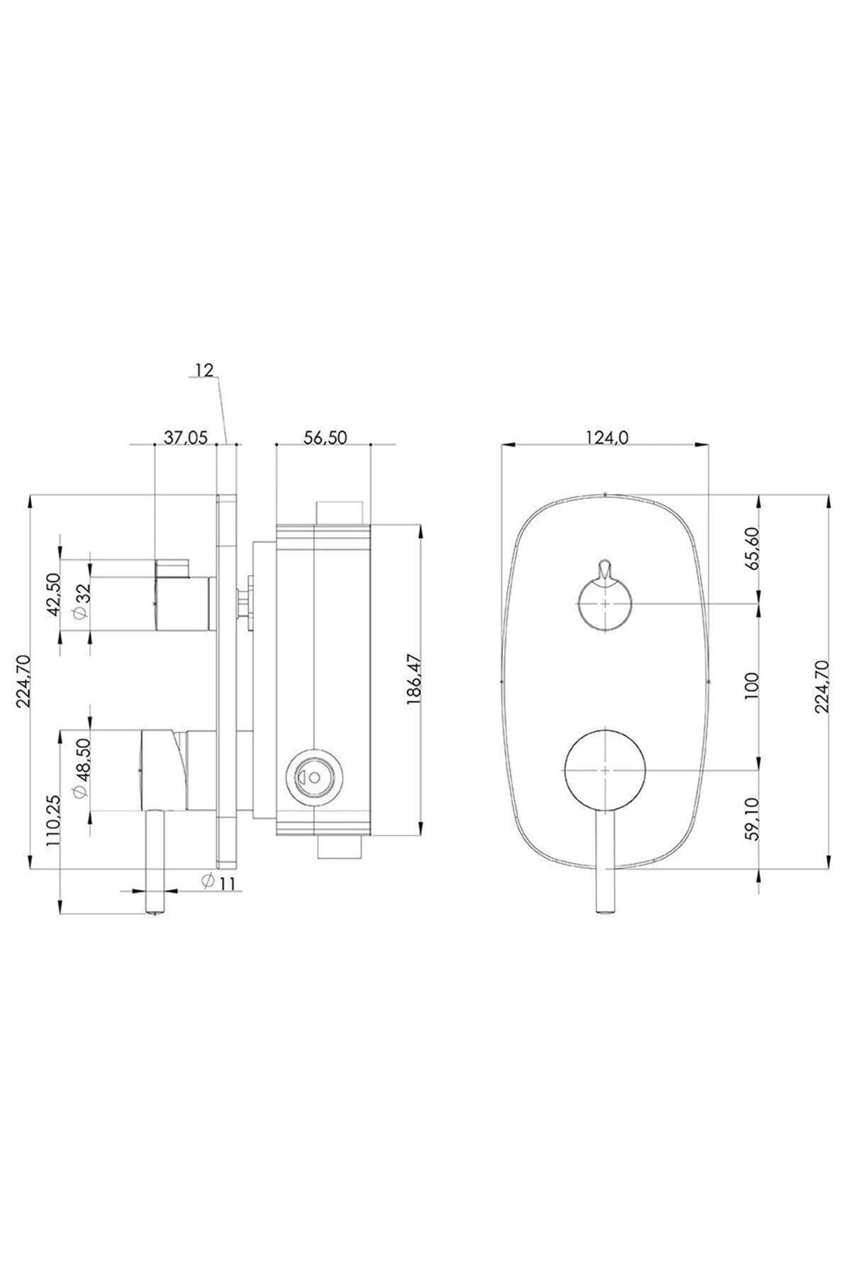 5 Yıl Servis Garantili Tenedos Ankastre Duş Sistemi