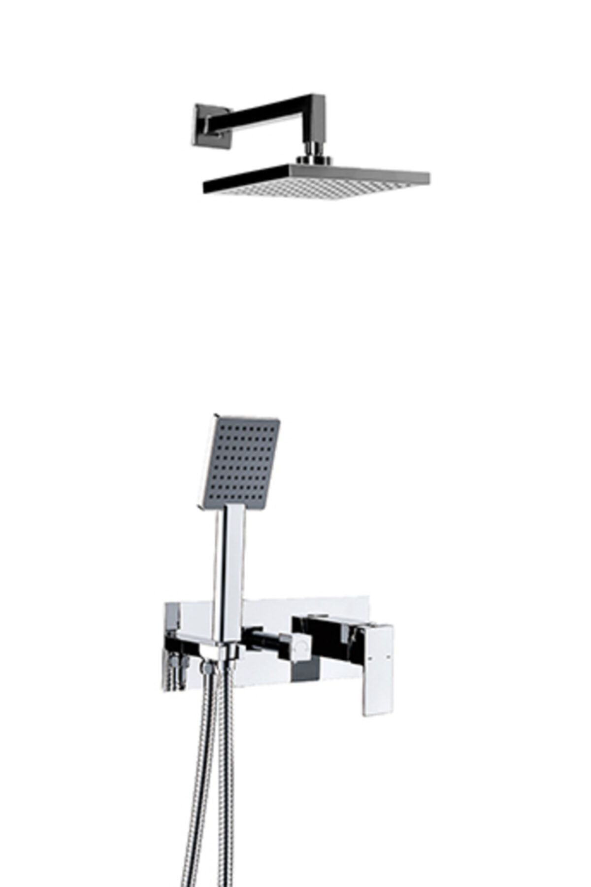 NEWARC Silver Ankastre Banyo Bataryası Valfsiz Gagalı 851111