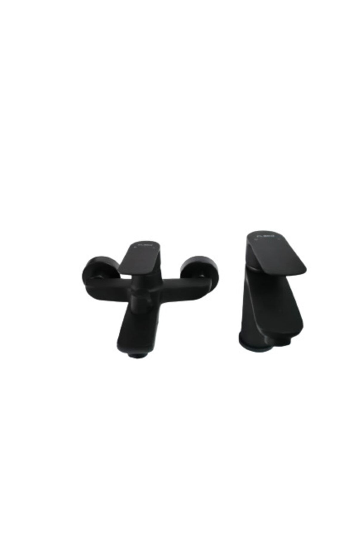 Fleko Siyah Mix Lavabo& Banyo Batarya 2li Set