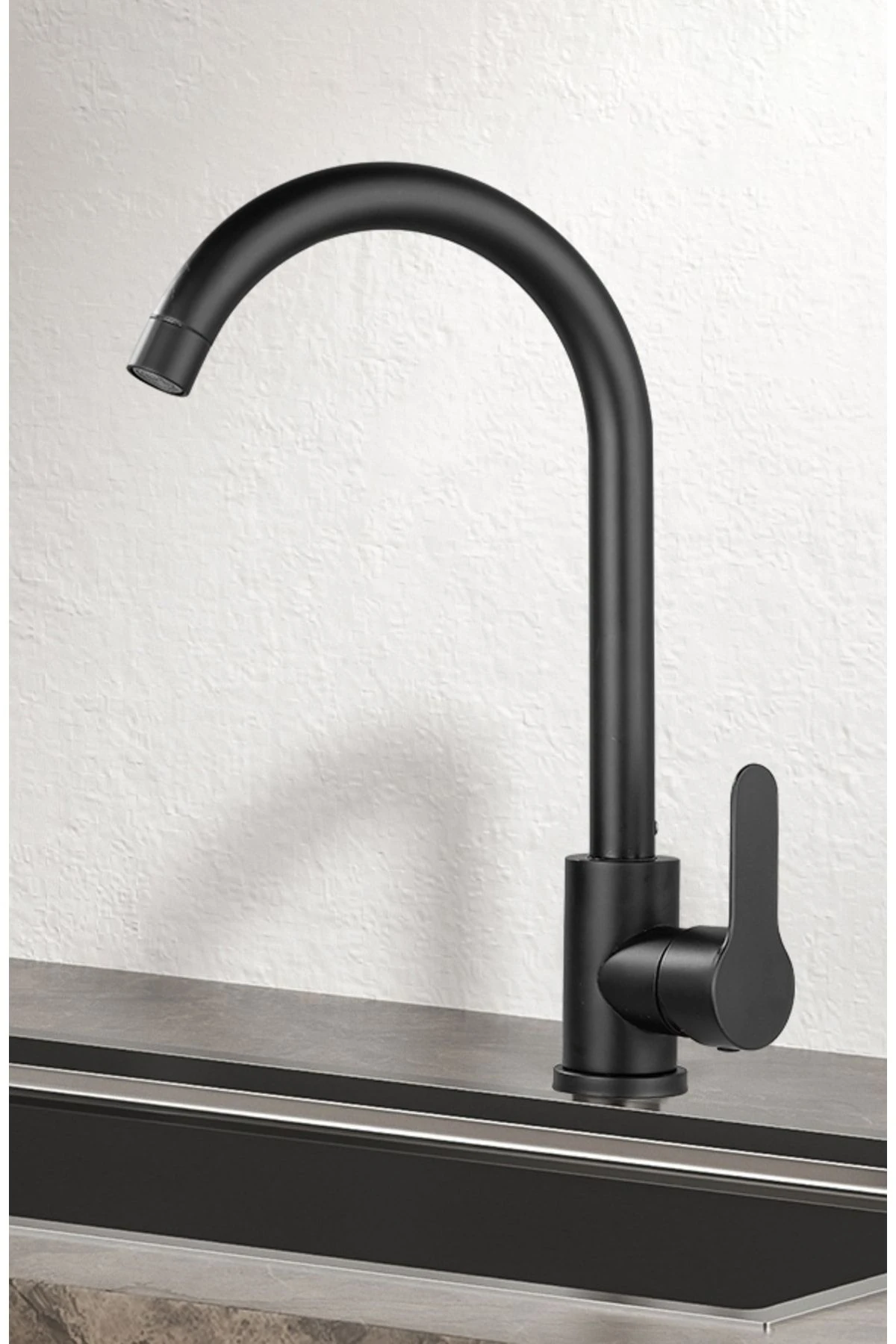 Fleko Mob-c402 Krom Sıyah Musluk