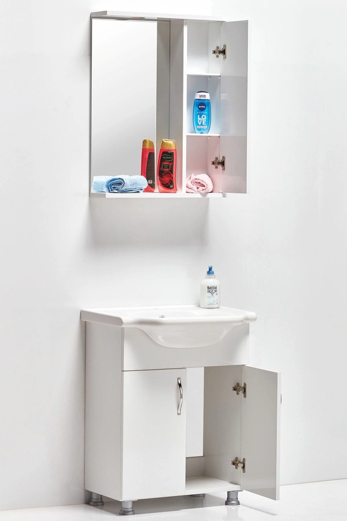 Banyo 65 Cm Klasik Banyo Dolabı (ayna Tek Dolaplı)