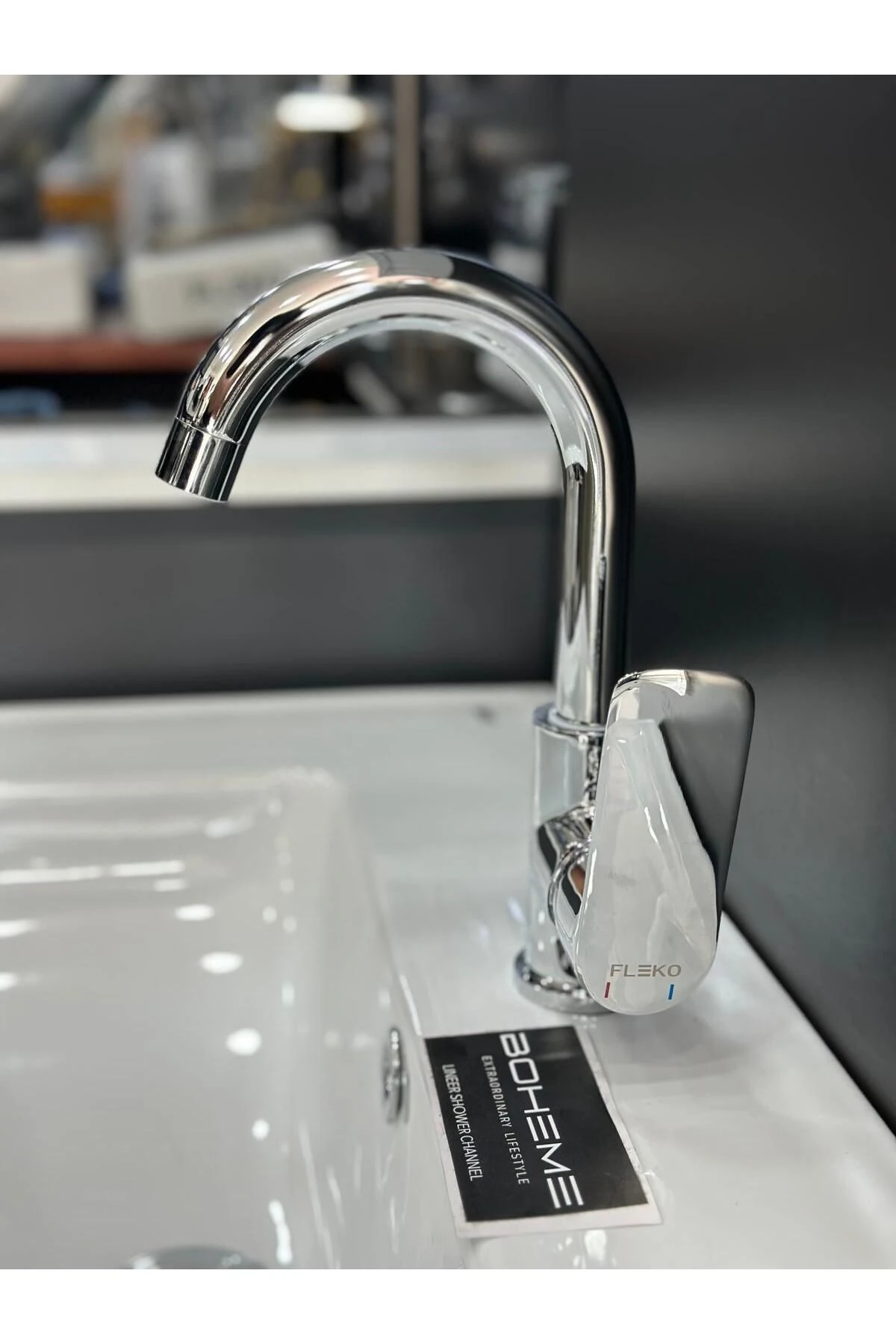 Abdestlik Kuğu Döner Borulu Lavabo Bataryası