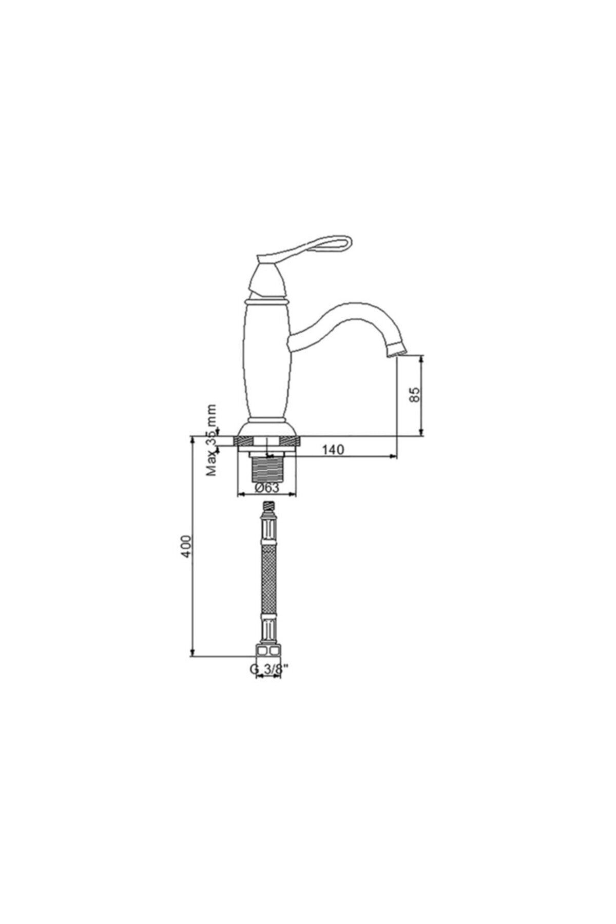 Golden Lavabo Bataryası Altın 951521