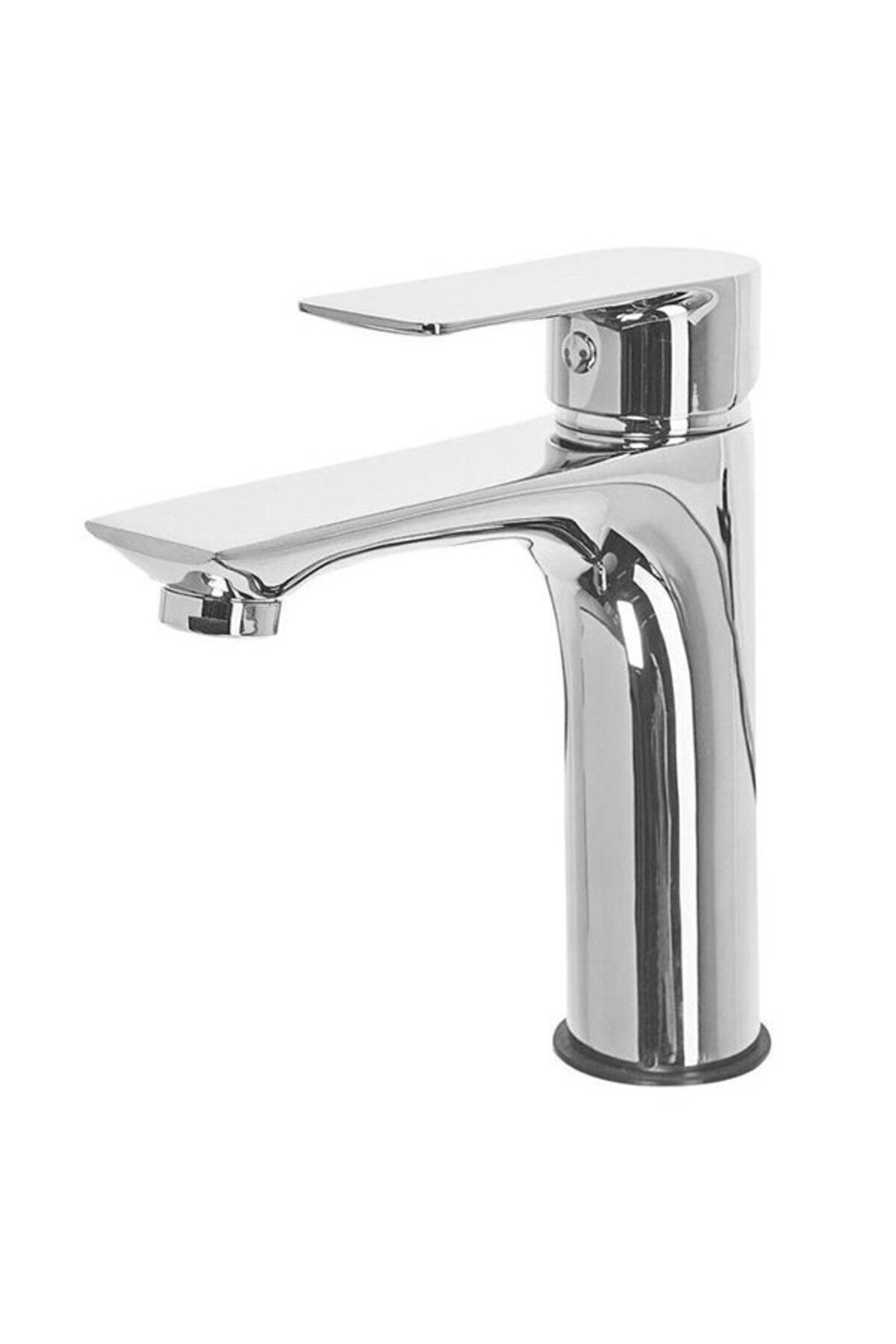 Lavabo Bataryası Krom Pirinç Döküm Zarif Tasarımlı Banyo Lavabo Bataryası