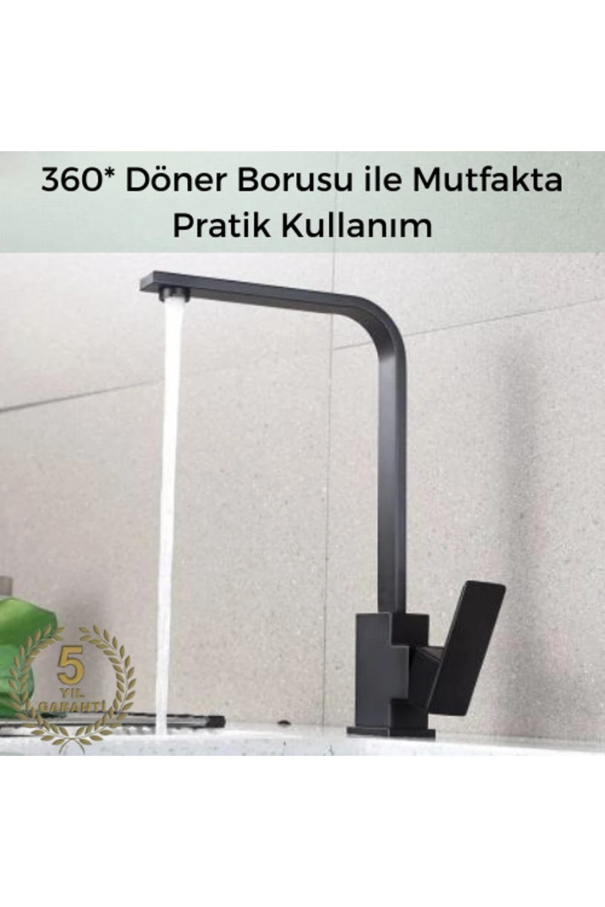 Siyah Mutfak Eviye Bataryası