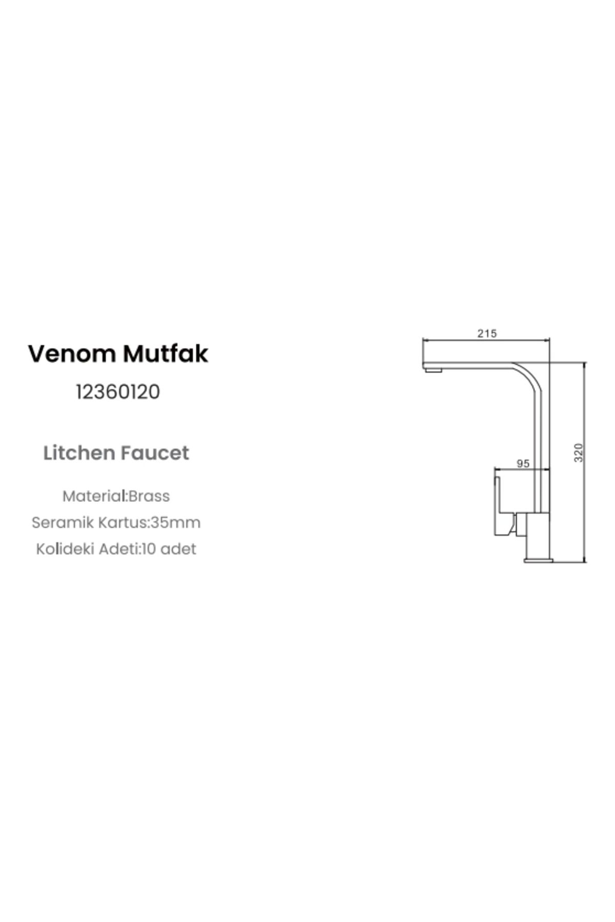 VENOM KROM MUTFAK BATARYASI