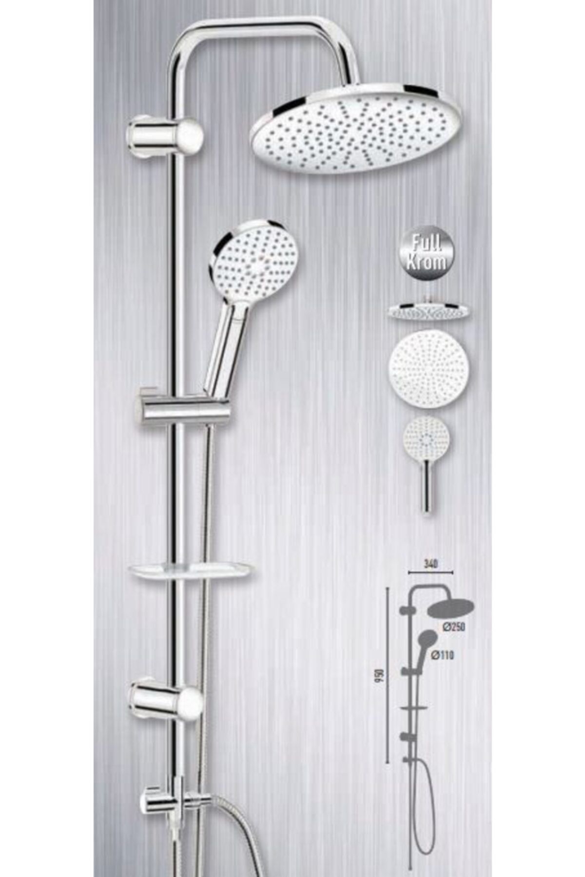 Chromax Rain Duş Seti