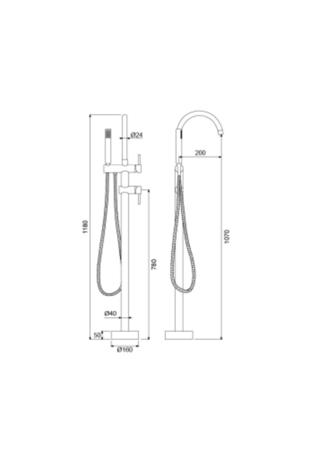 Step Tabandan Banyo Bataryası-krom 900516
