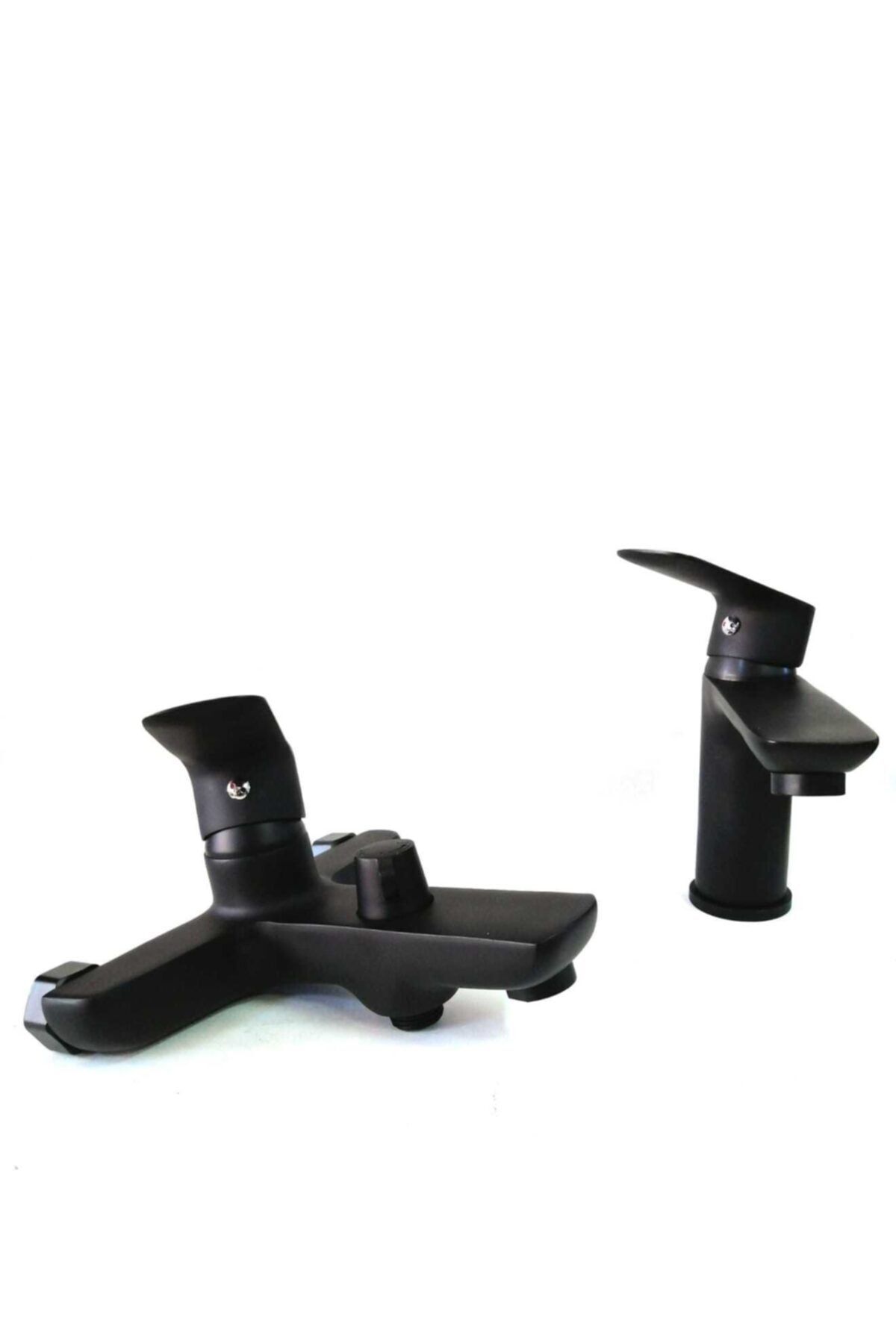 Fleko Siyah Mix Lavabo& Banyo Batarya 2li Set