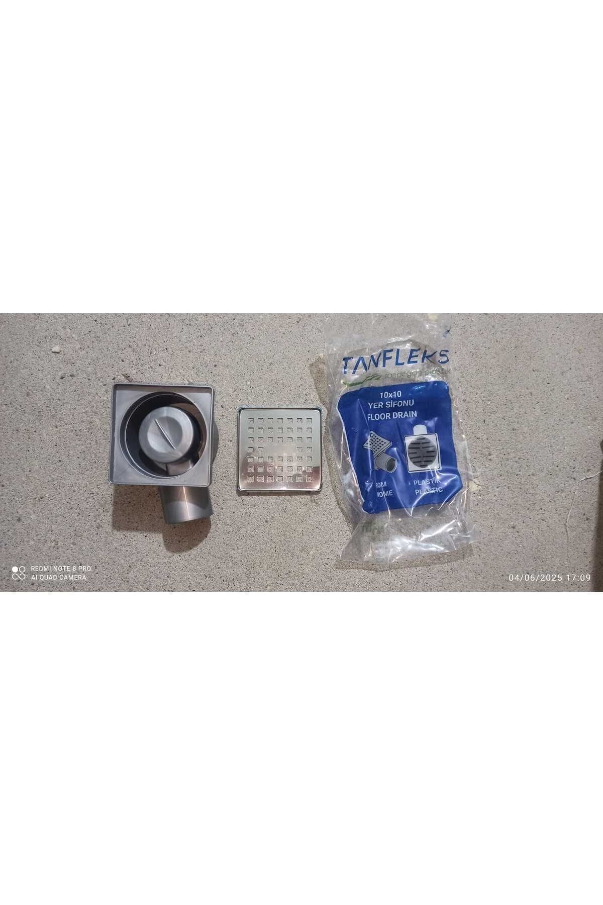 Sukar 10*10 Q32 Çıkışlı Plastik Çerçeve H=6,5 Cm Yer Süzgeç Kare Desenli