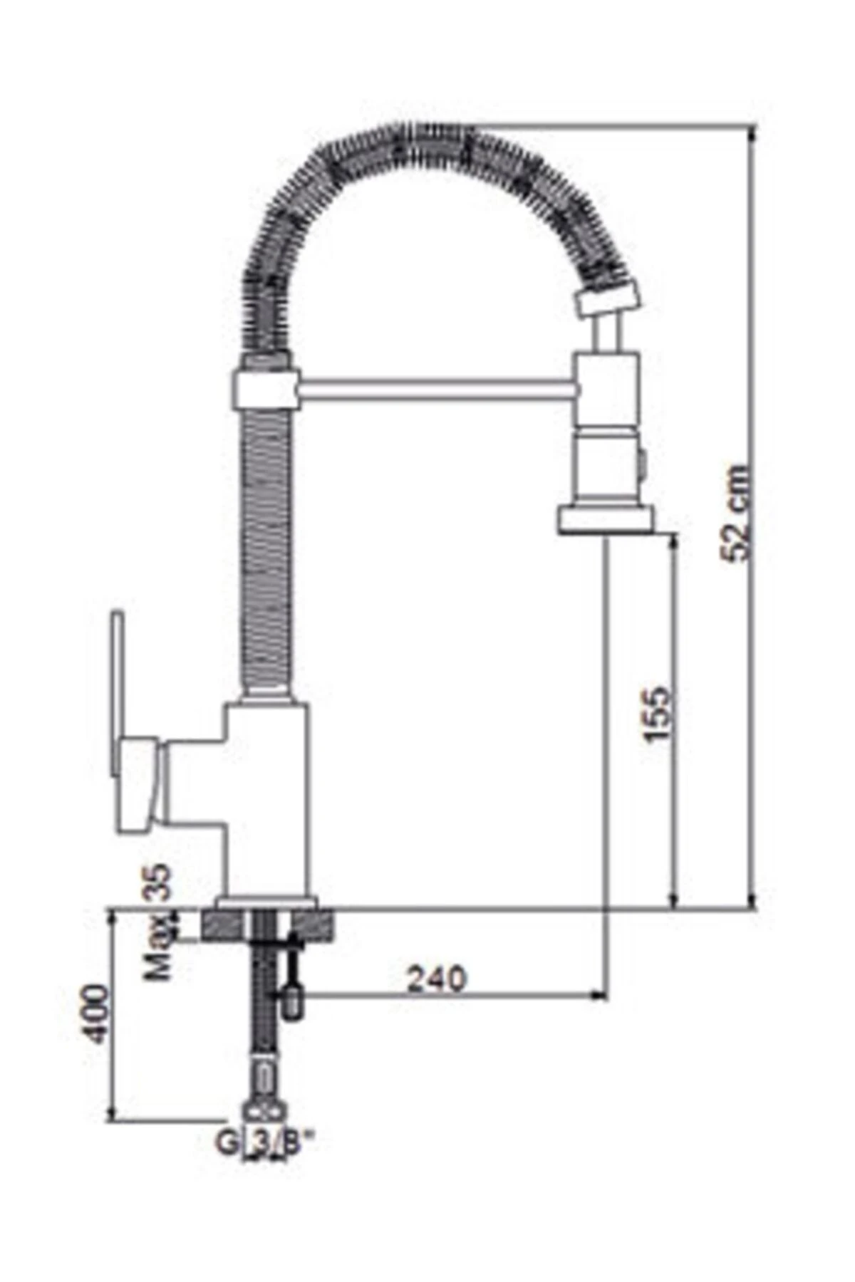 Beyaz Kısa Endüstriyel Evye Bataryası
