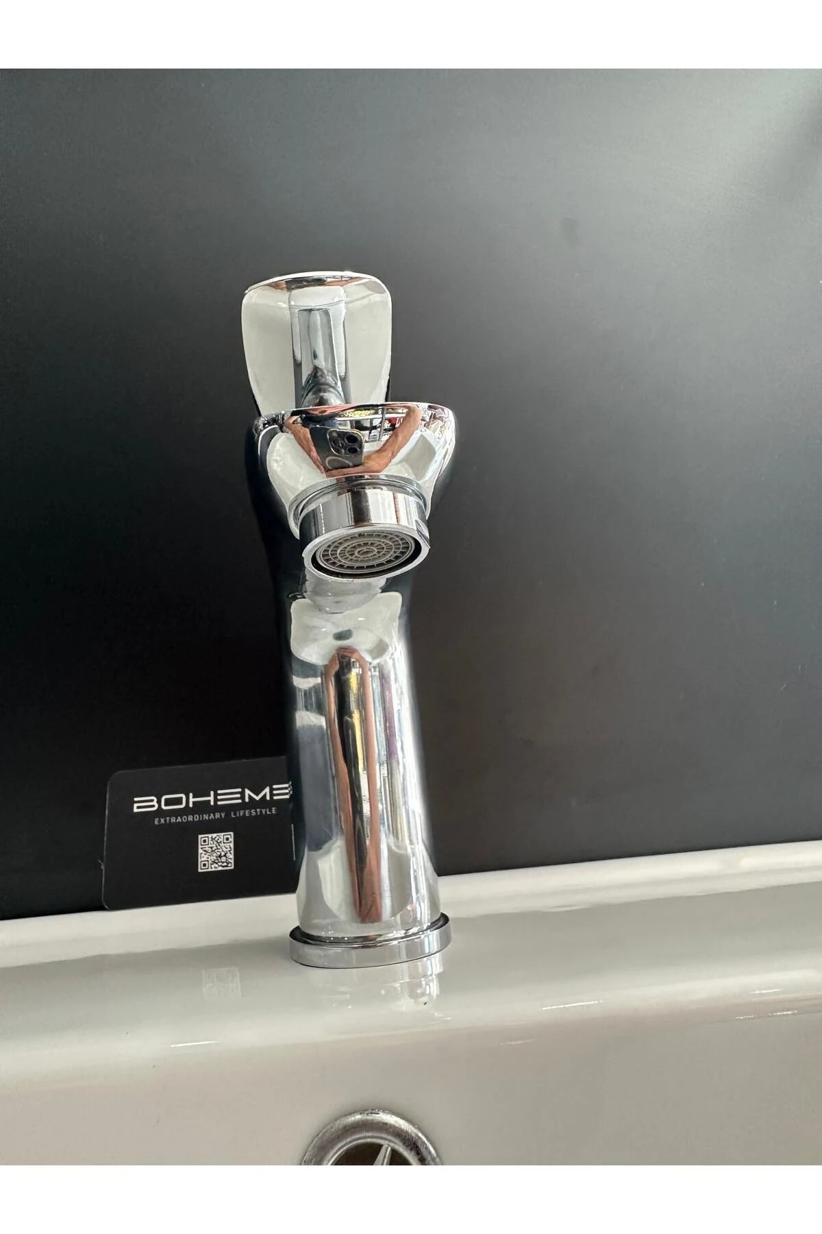 Fleko Lavabo Bataryası Krom Renk Pirinç Döküm