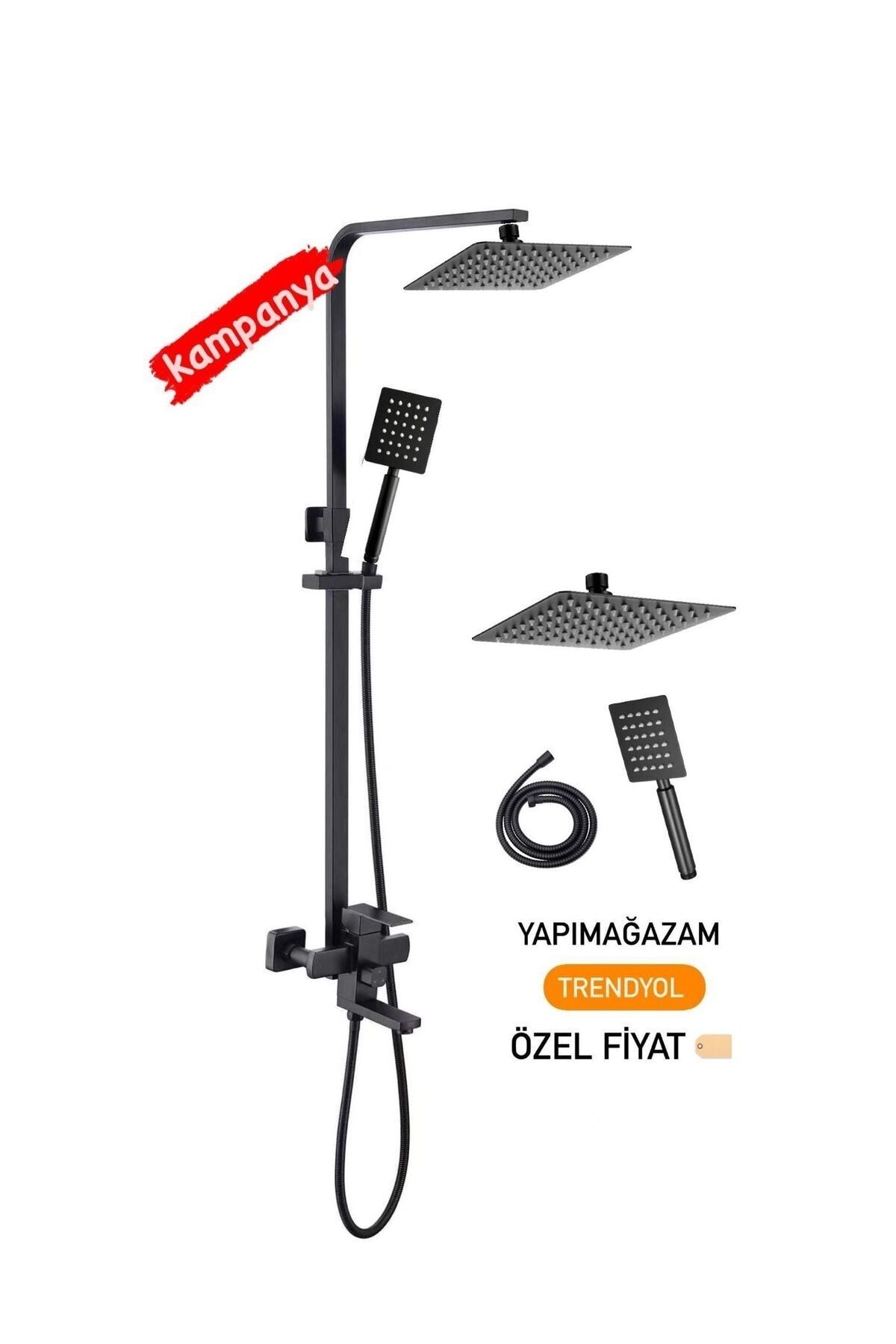Yeni Fleko Siyah Duş Ünitesi