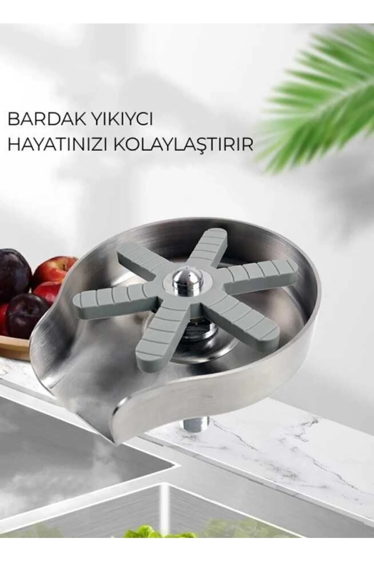 Teknolojik Akıllı Yağmurlama Armatür Kesme Tahtası 2 Tepsi 75x45x20cm Ankastre Evye Seti Hediye Li