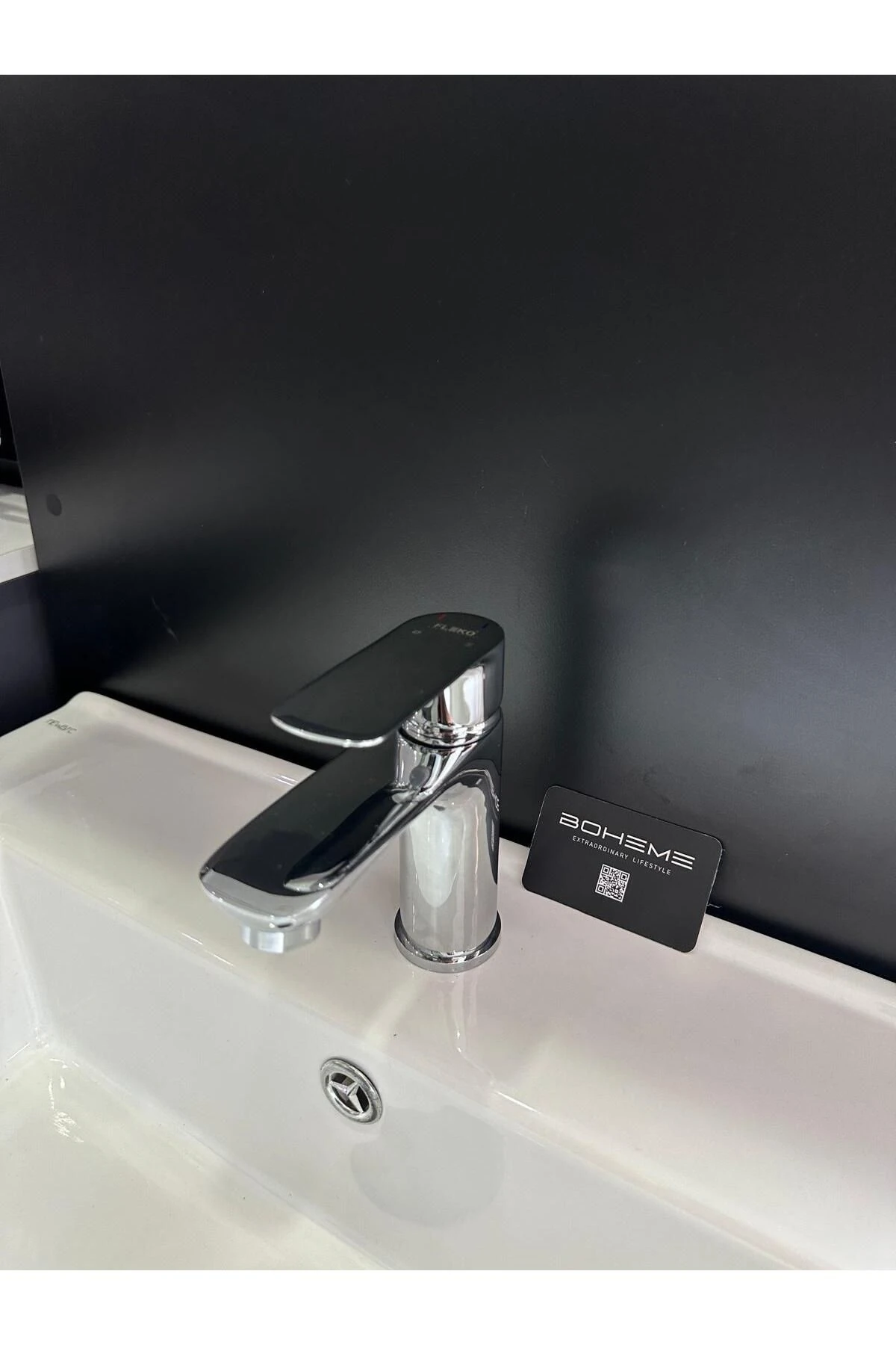 Fleko Lavabo Bataryası Krom Renk Pirinç Döküm