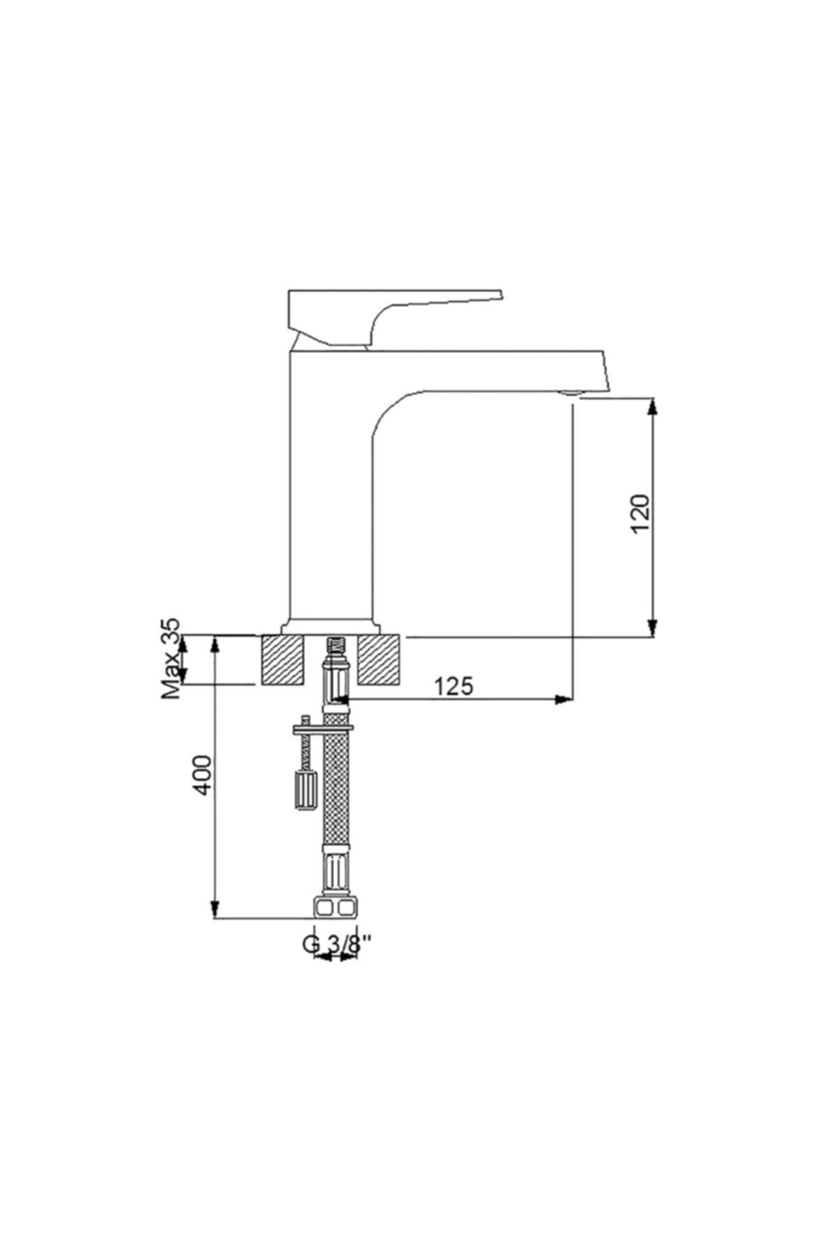 Siyah Aqua Lavabo Bataryası 941521b