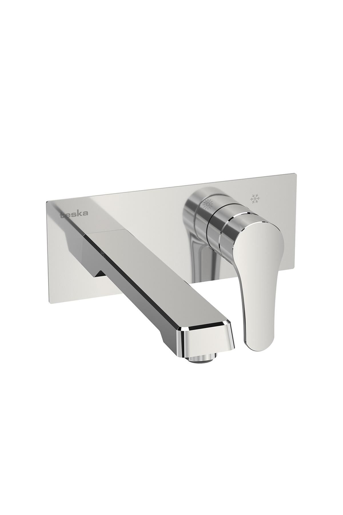 Quasar Pro Krom Ankastre Lavabo Bataryası-22cm