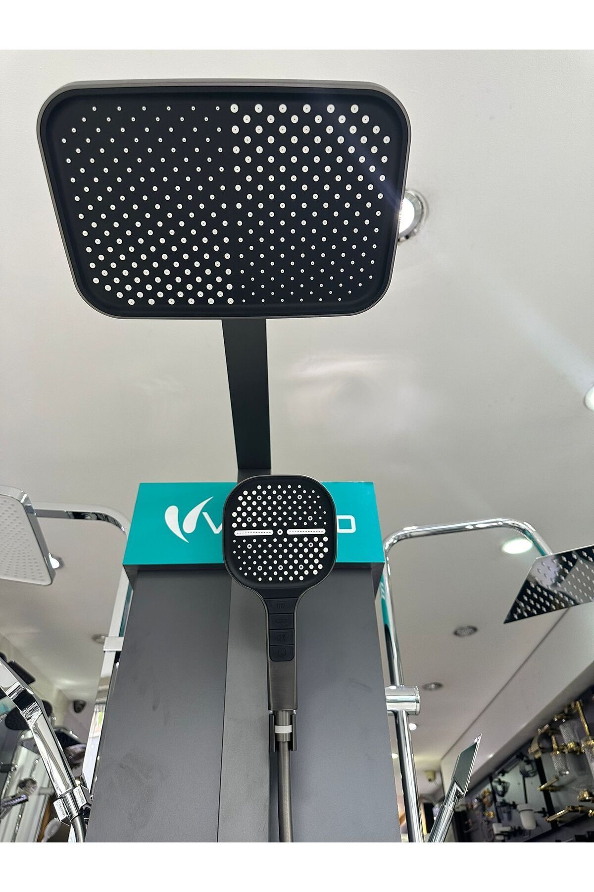 Fleko Active Antrasit Gri Full Fonksiyon Dijital Dereceli Ekran Duş Sistemi