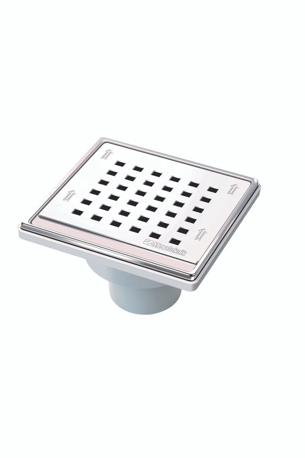 Drainer® Mts 203 Sürmeli Serisi 11*11 Cm Ø 50mm Alt Çıkışlı Tesisat Süzgeci