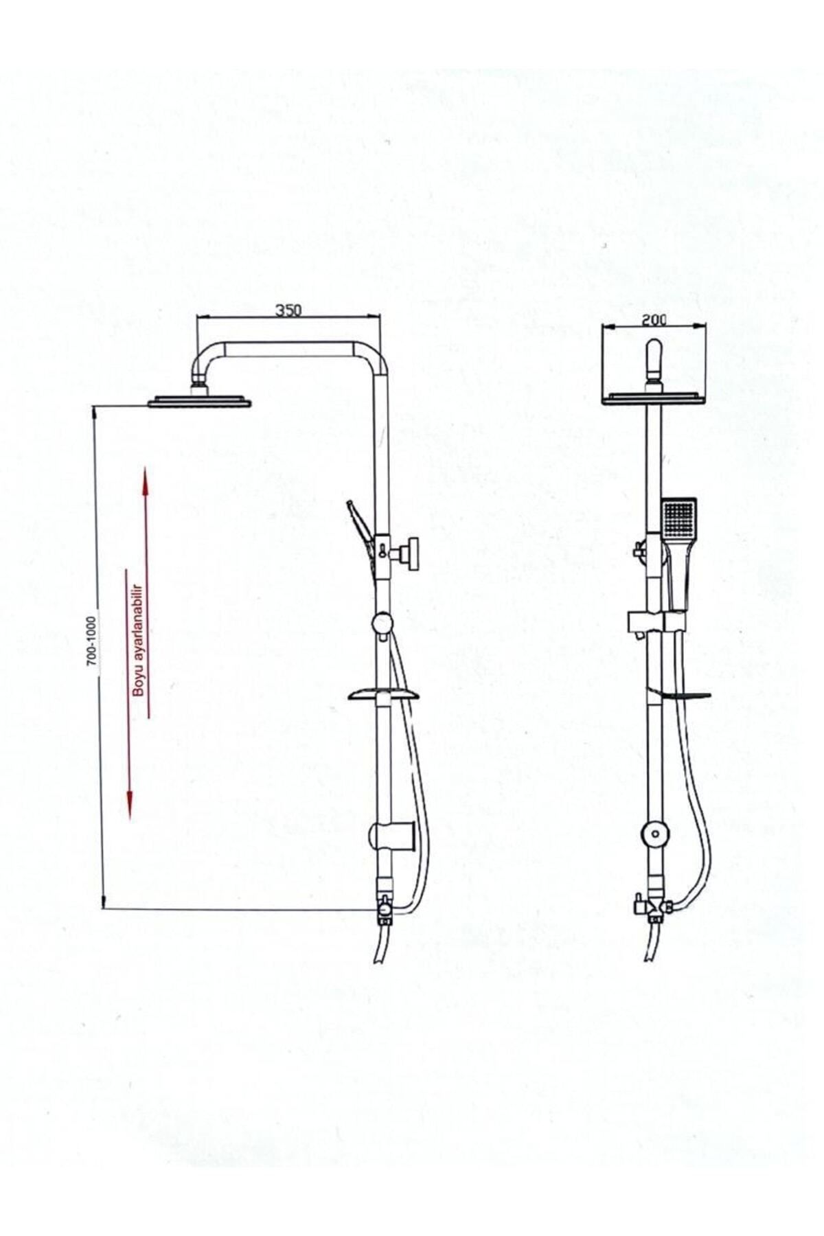 Fleko Ds02 Banyo Krom Inox Dus Setı