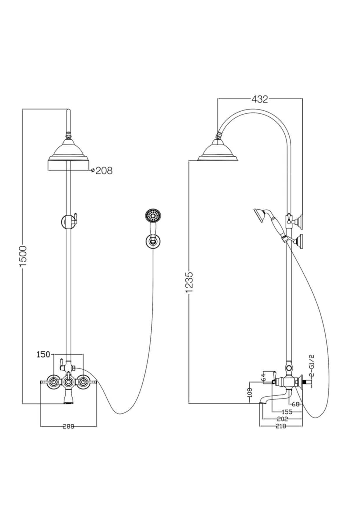 Pera Bataryalı Dus Ünıtesı - Krom 961516