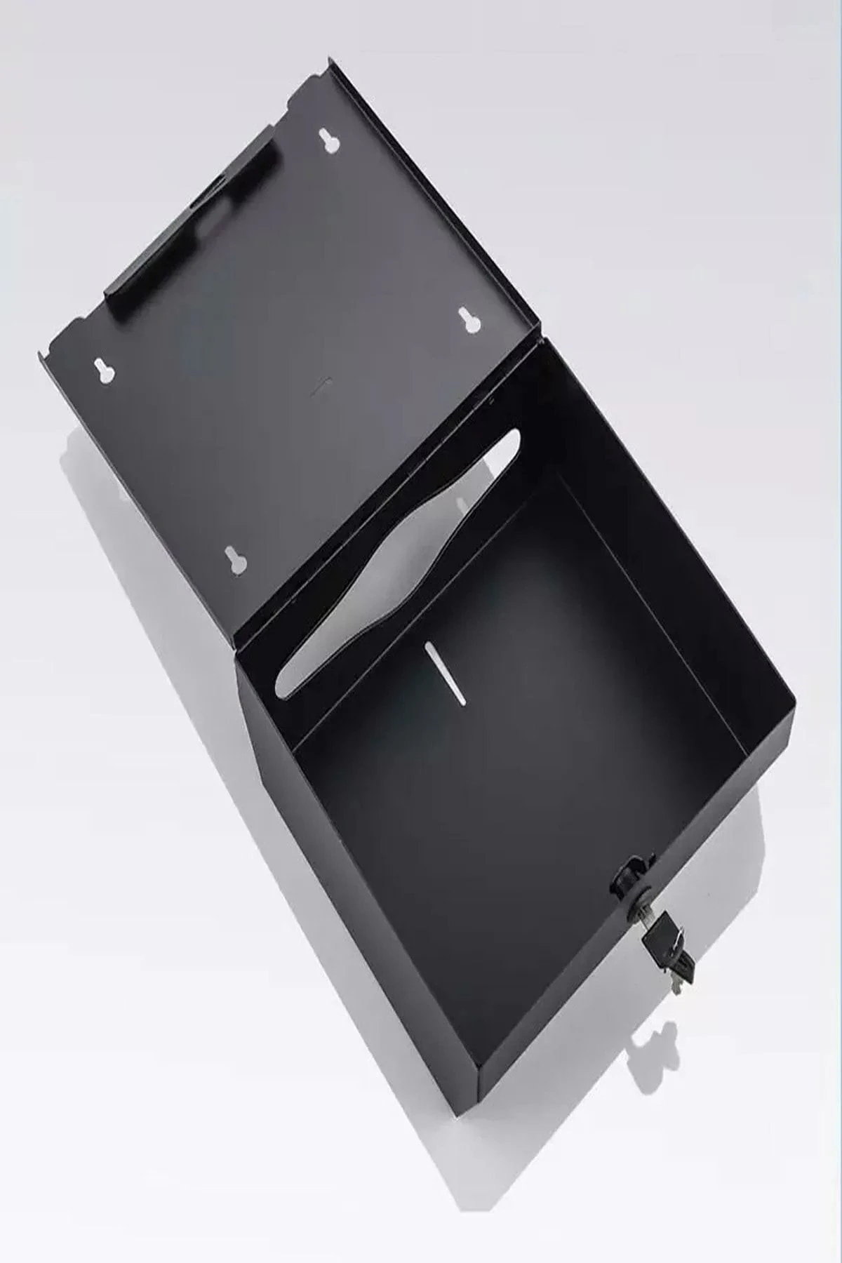 Z Katlama Kağıt Havluluk 200'lü Wc Kağıt Dispanseri Siyah Z Katlama 200 Peçetelik Duvara Monte