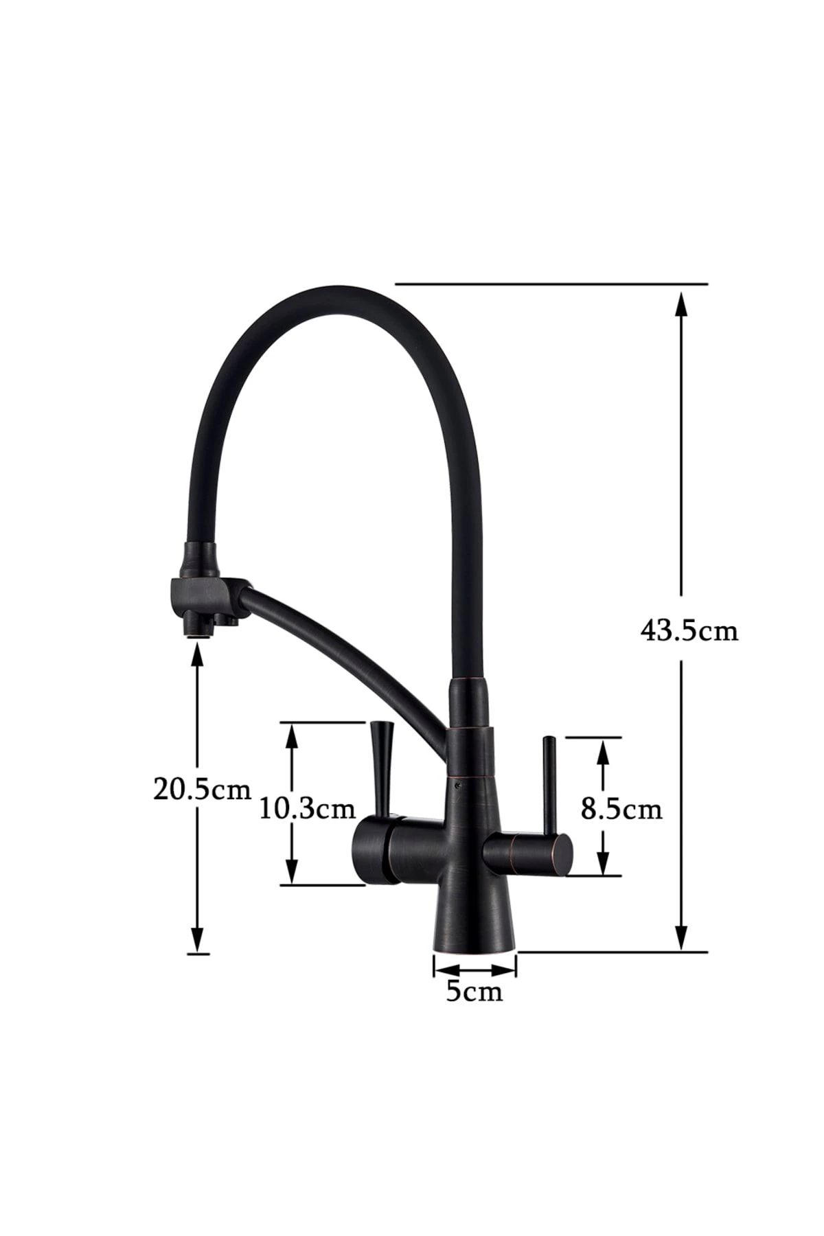 Arneta Arıtmalı Mutfak Için Batarya Siyah Renk