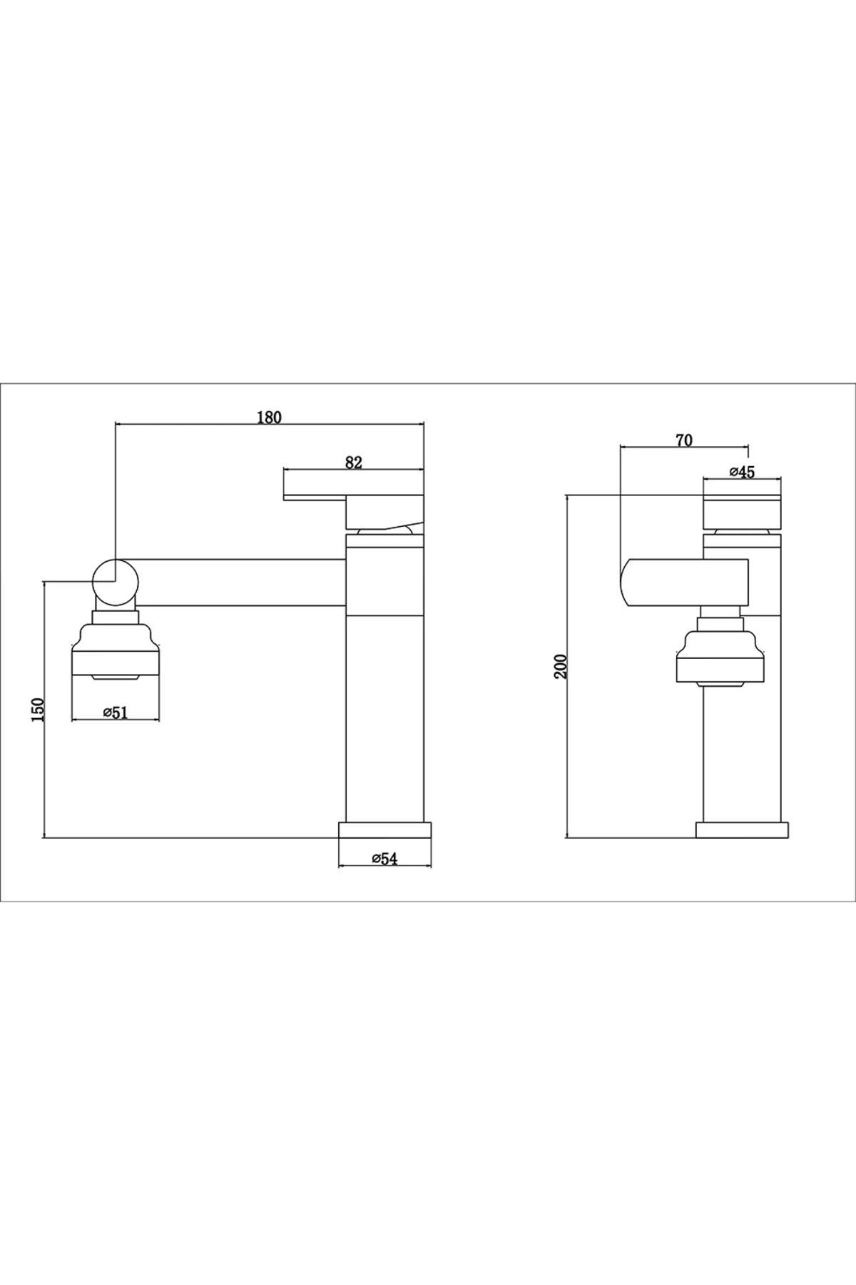 Fleko Siyah Akrobat Lavabo Bataryası