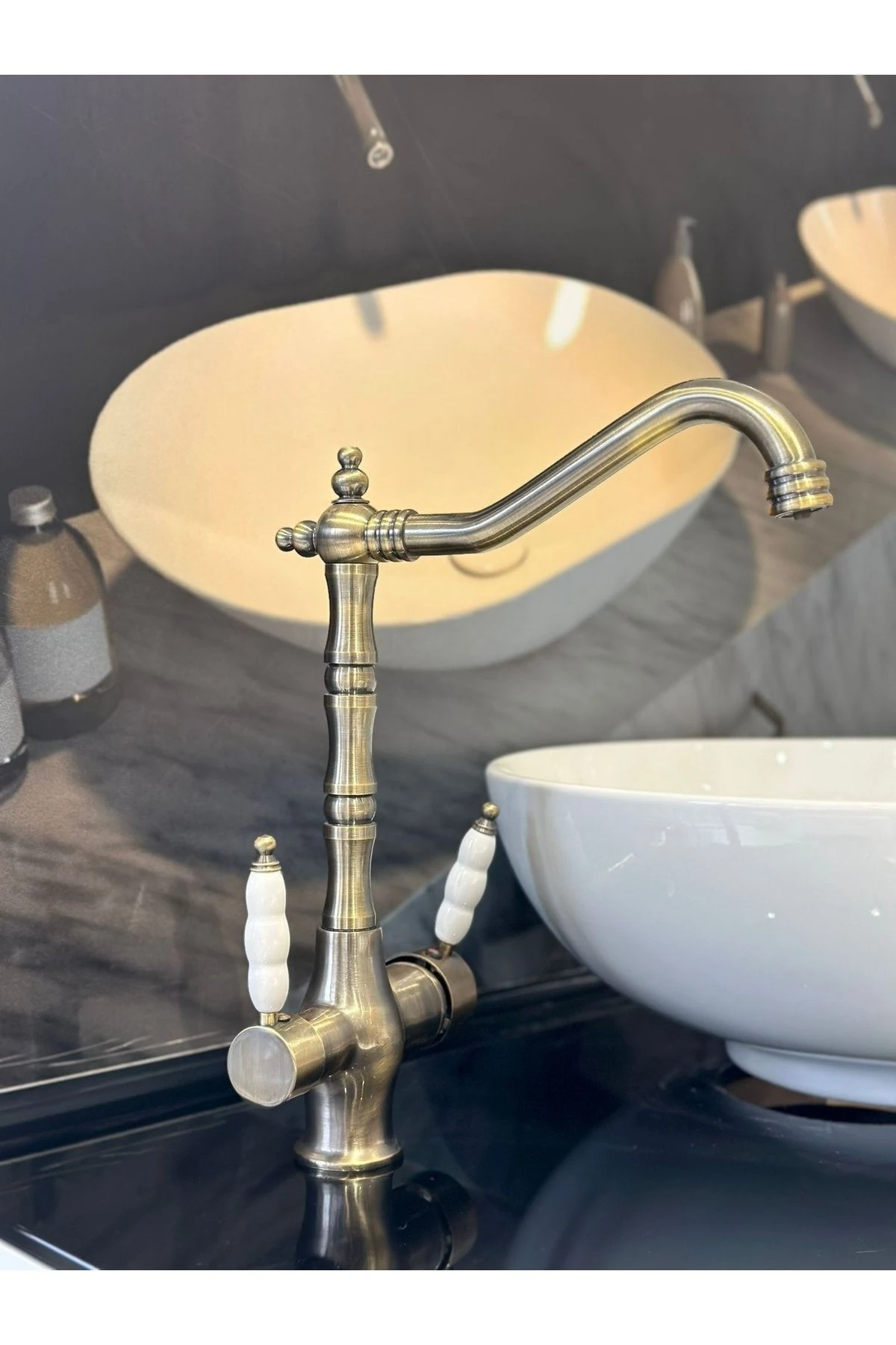 Rustik Antik Arıtmalı Evye Bataryası