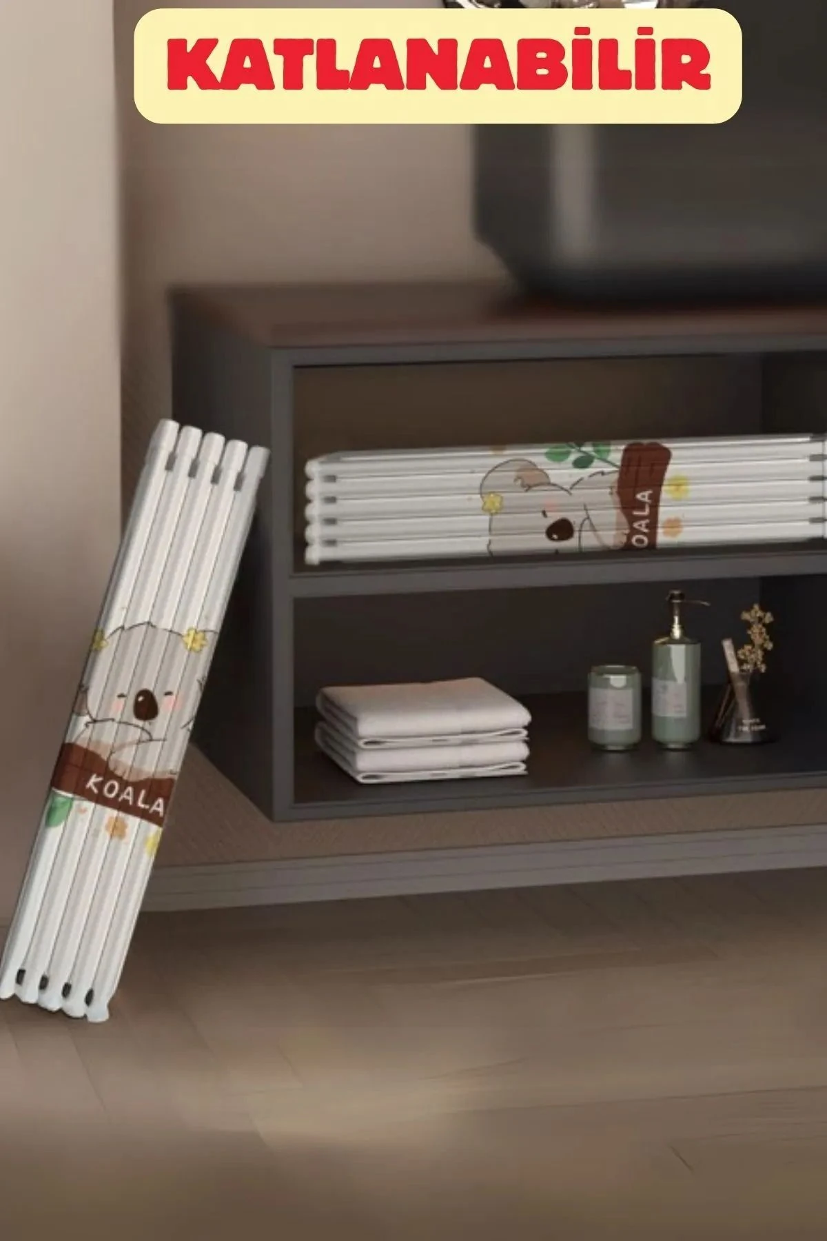 Koala Desenli Plastik Çocuk Küveti / Oyun Havuzu(Portatif Bebek Banyo Havuzu)+boyun simidi HEDİYELİ