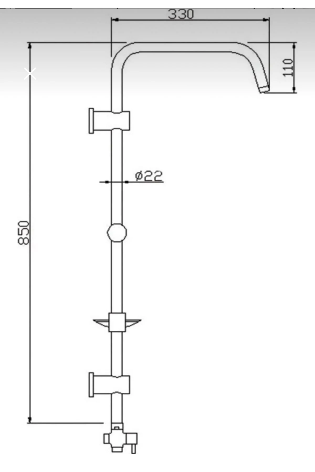 Rain Bianco 5 1 Fonksiyonlu Tepe Duş Seti 53270
